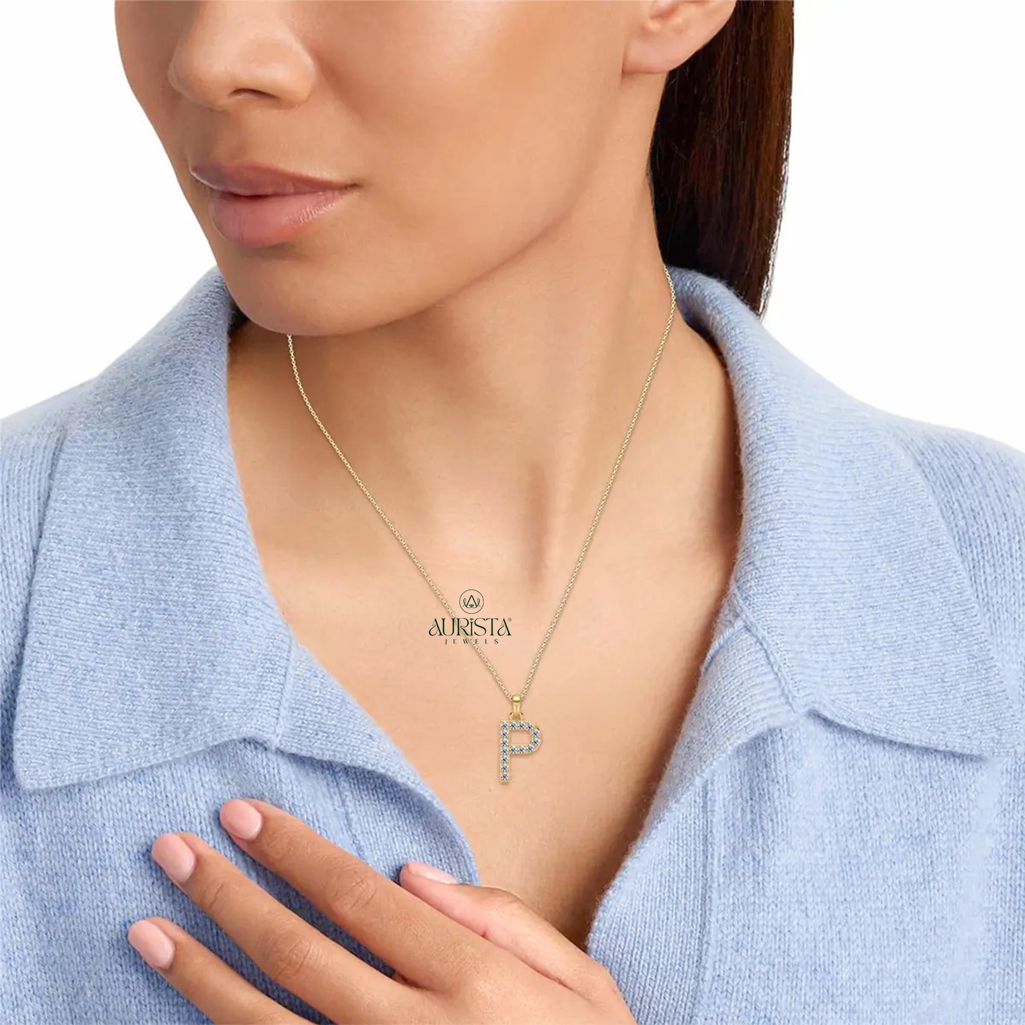 Diamond Initial Necklace