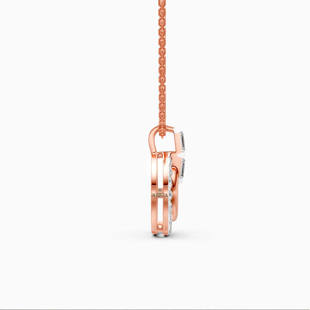 Elegant Lab Diamond Gold Necklace for Modern Women