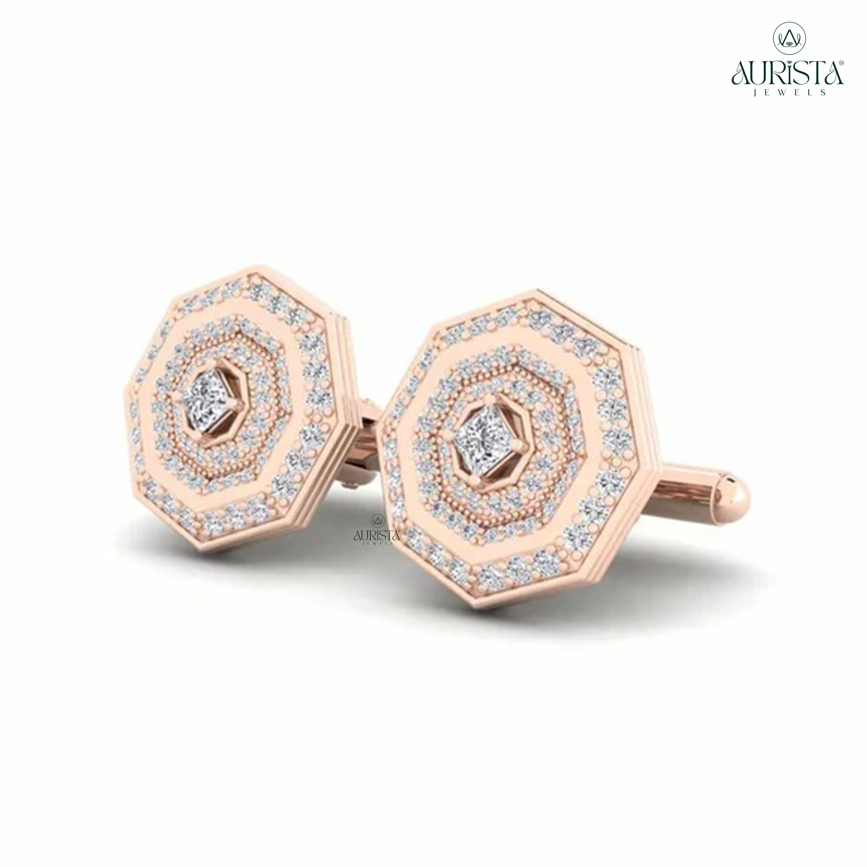 Eternal Devotion Men’s Diamond Cufflinks