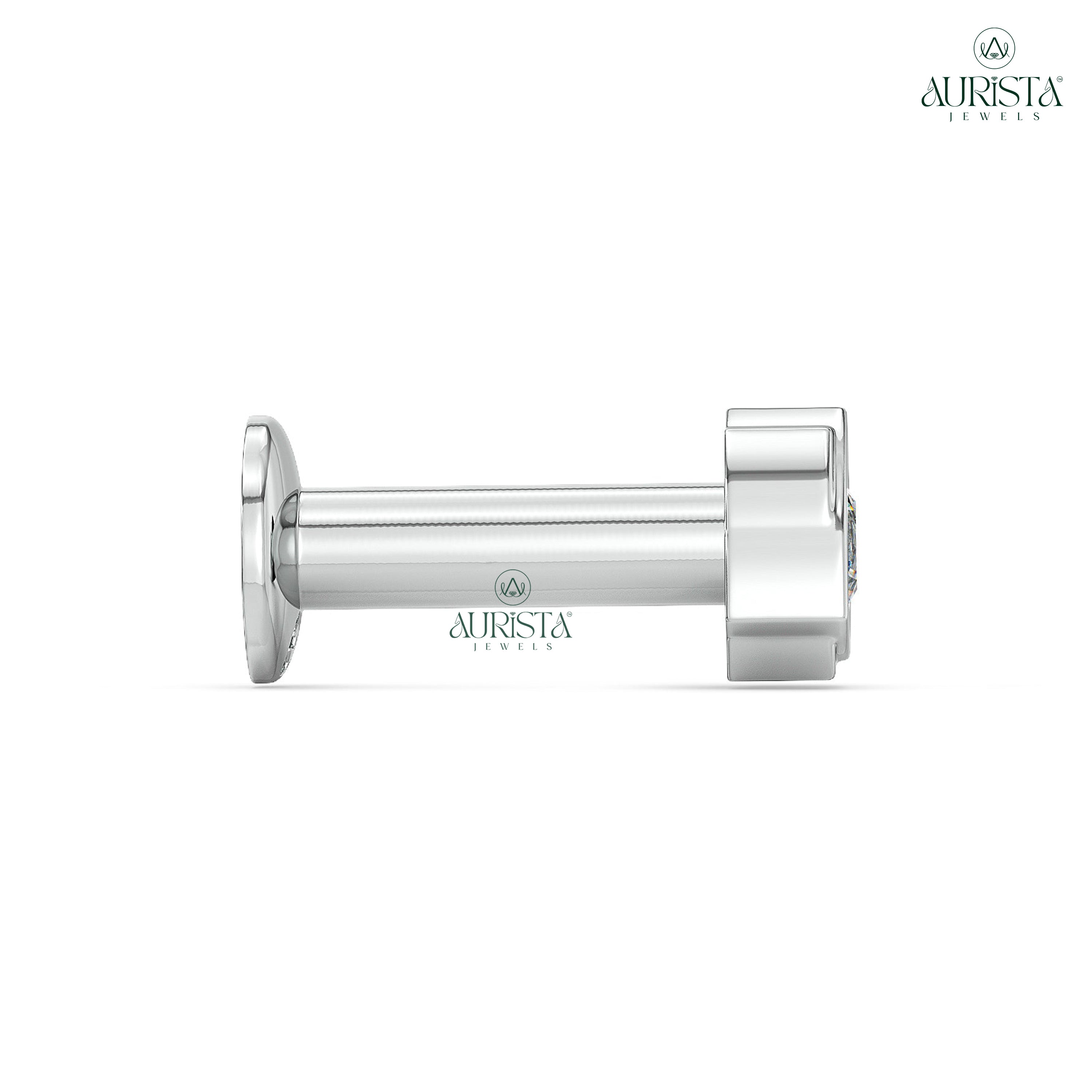 A Timeless Bond Round Diamond Nose Stud