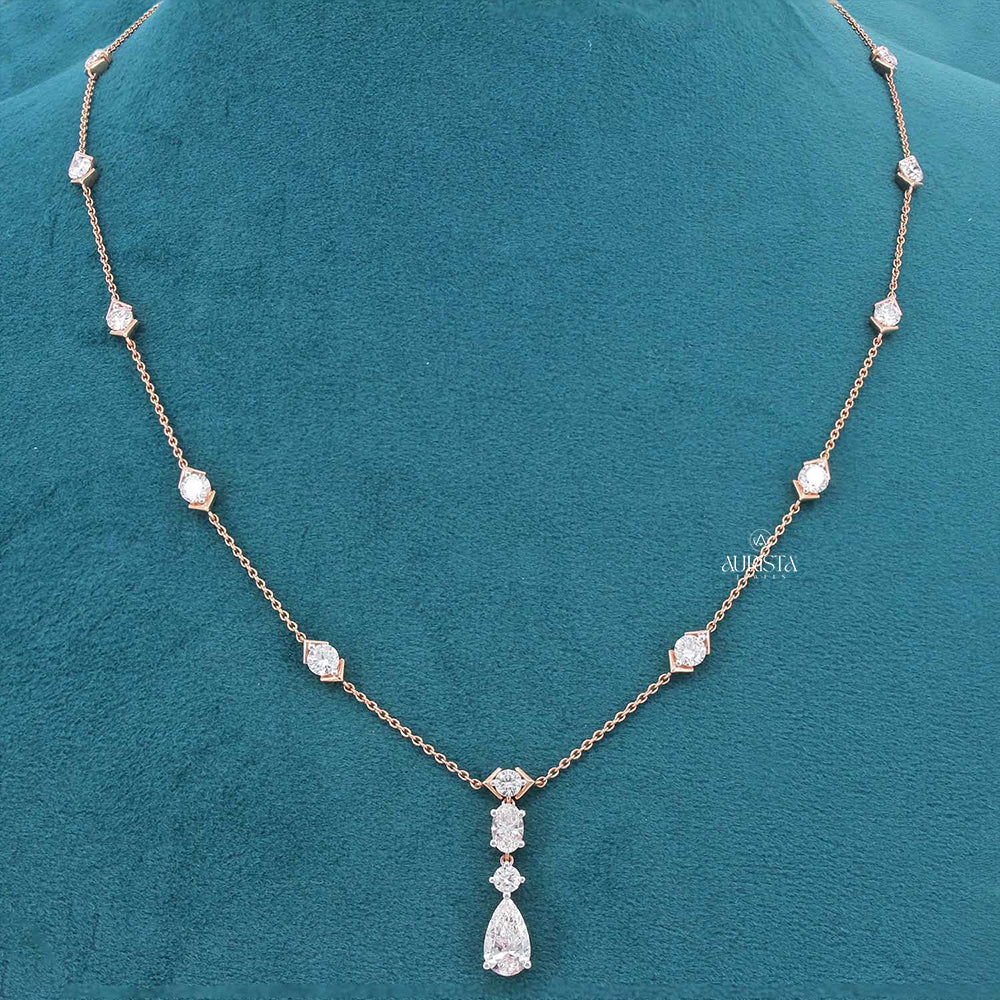 Forever Glow Diamond Necklace in Gold