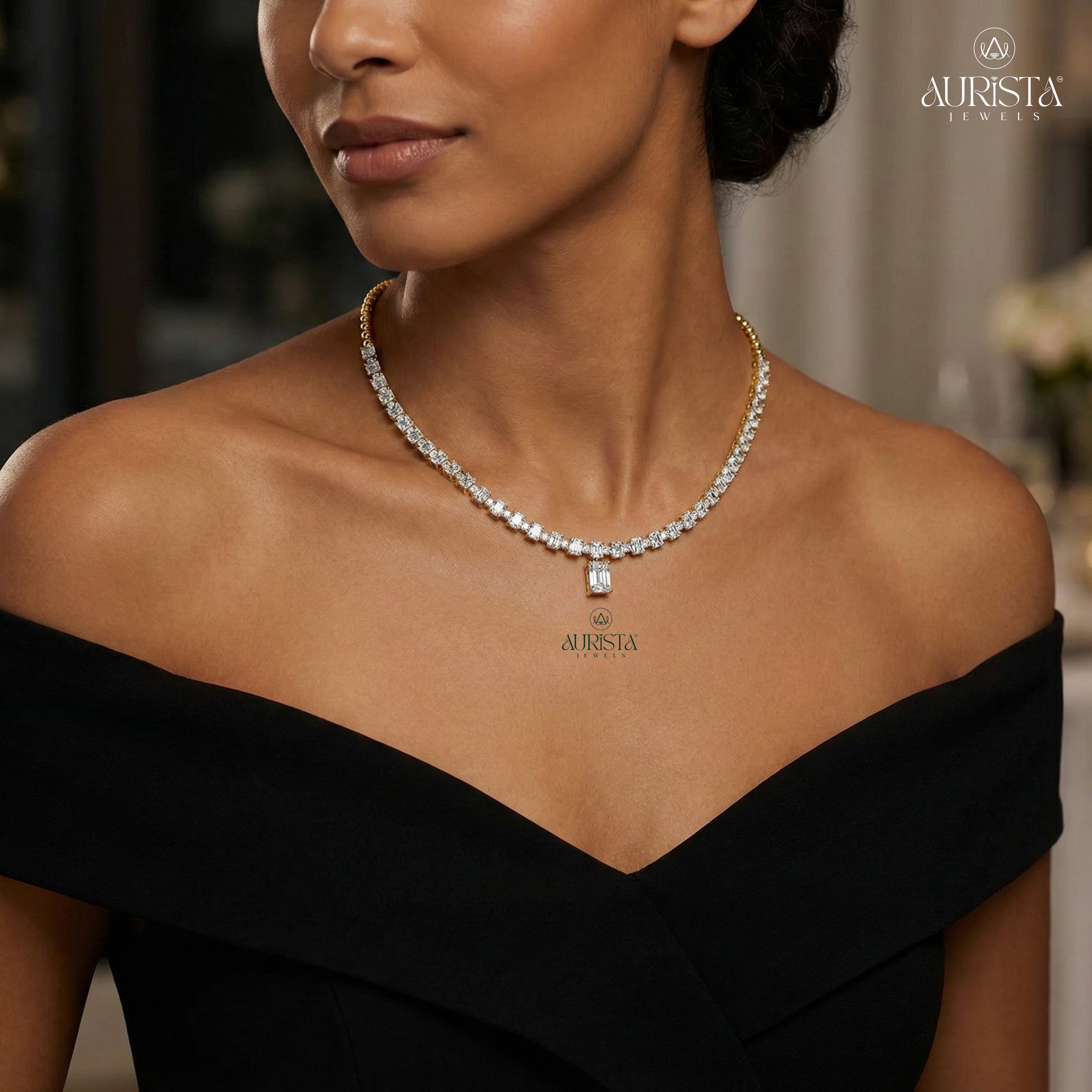 Forever Glow Diamond Necklace in Gold