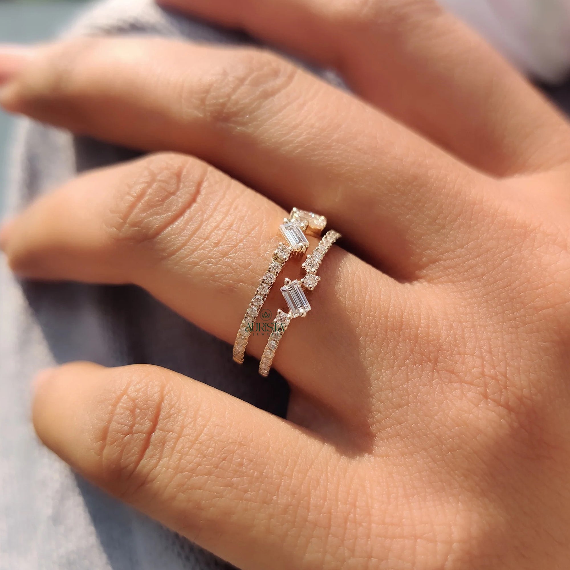 Timeless Vows Diamond Stacking Ring Set