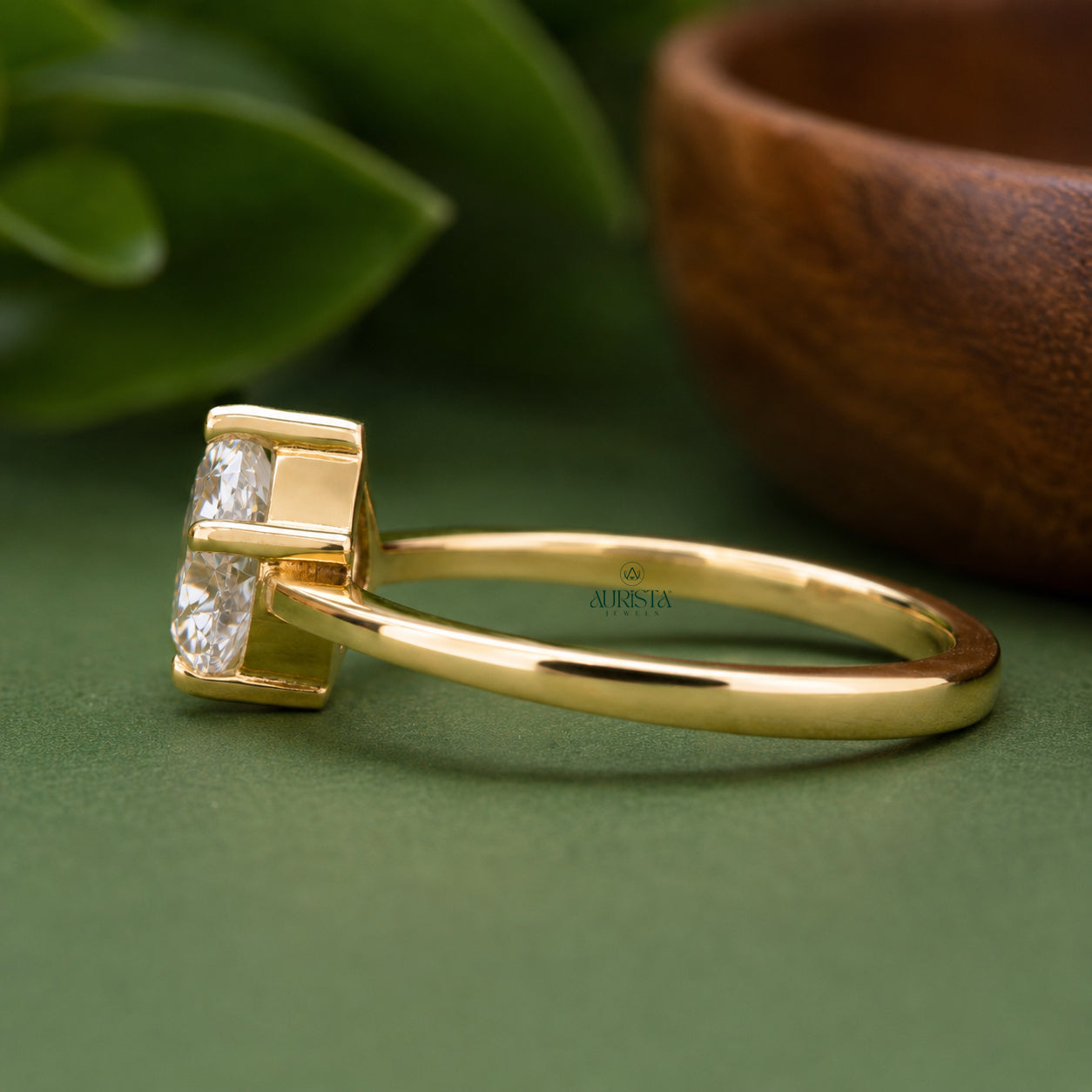 Heart Shape Lab Grown Diamond Ring, Minimalist Engagement Wedding Ring Solitaire