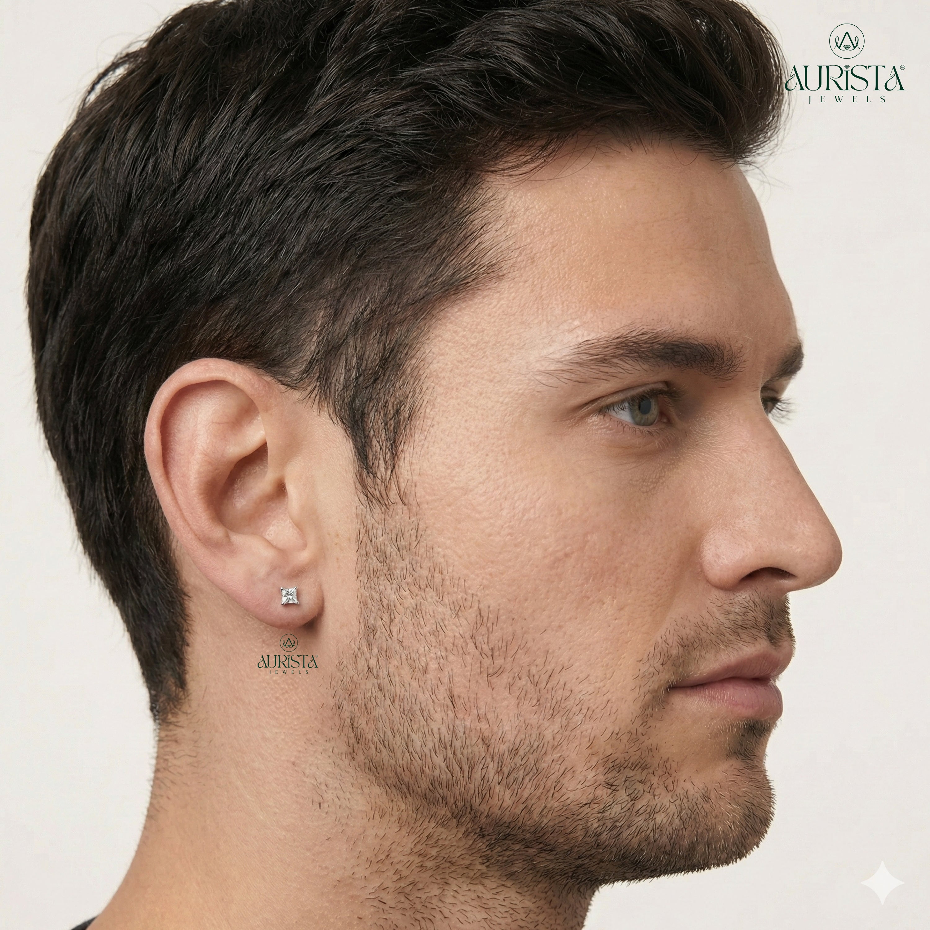 Minimal Men’s Diamond Studs for Men