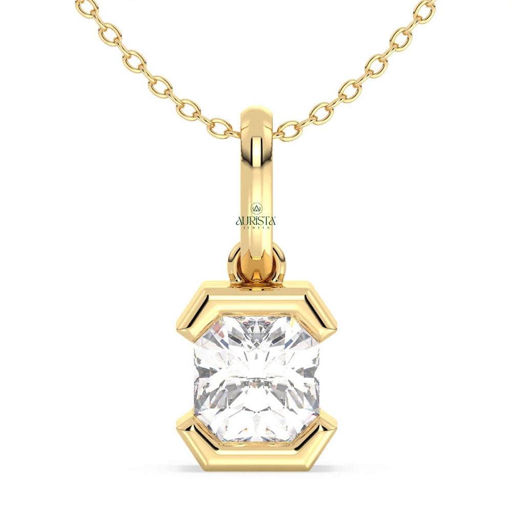 Forever Shine Solitaire Diamond Pendant in White Gold