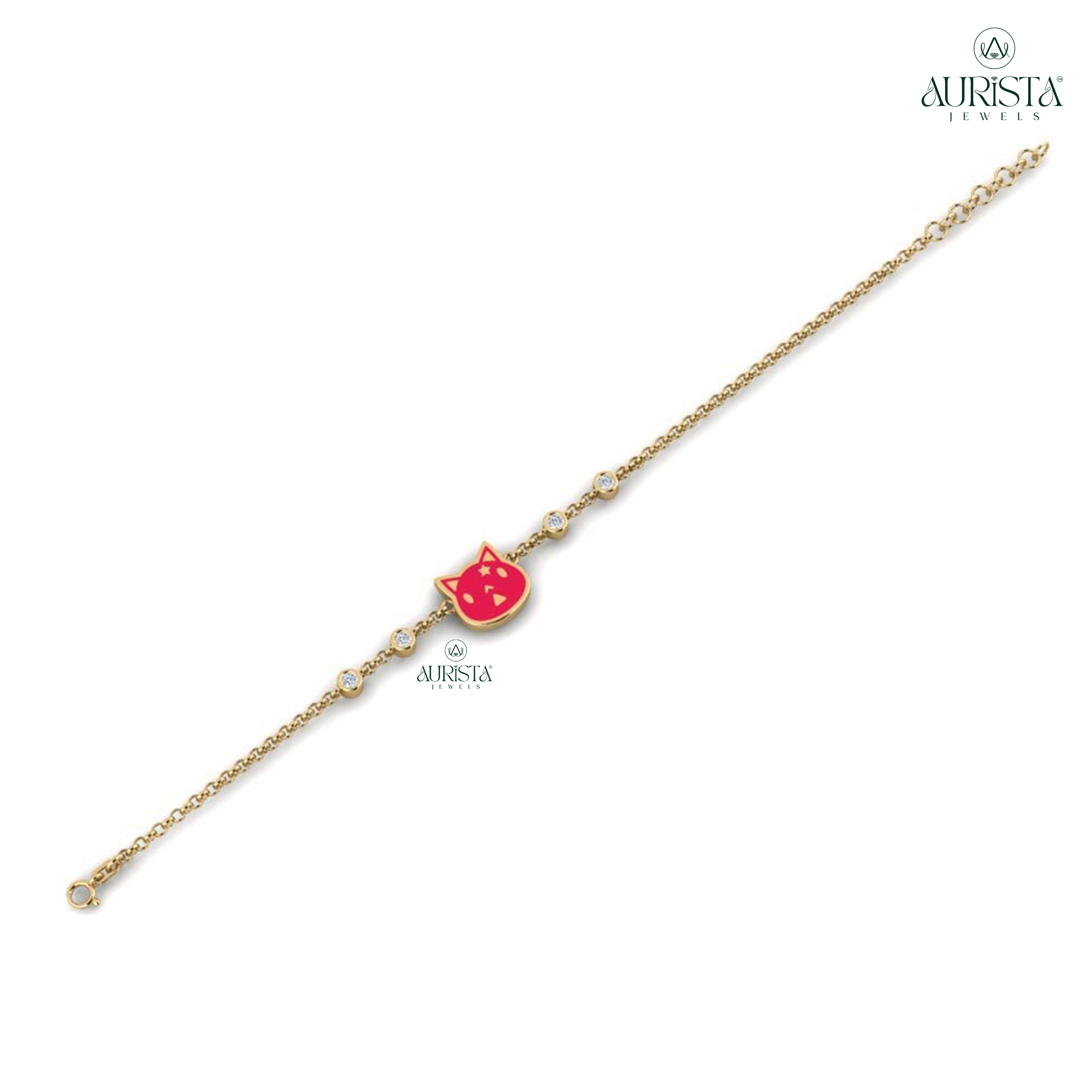 Forever Linked – Curbear Bracelet with Round Diamond
