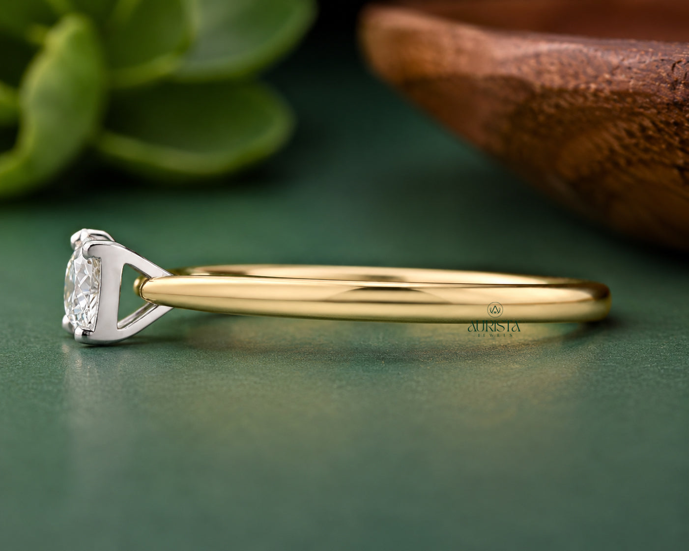 Heart Shape,Pear Diamond Lab Grown Diamond Ring, Unique Two Stone, Romantic Love Ring