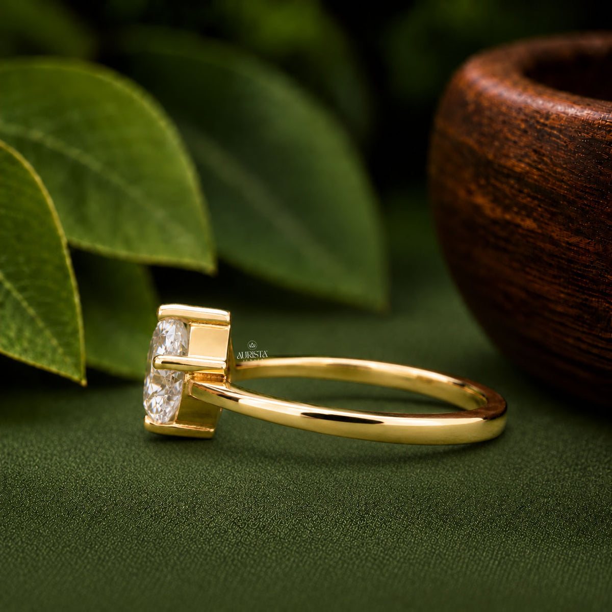 Heart Shape Lab Grown Diamond Ring, Minimalist Engagement Wedding Ring Solitaire