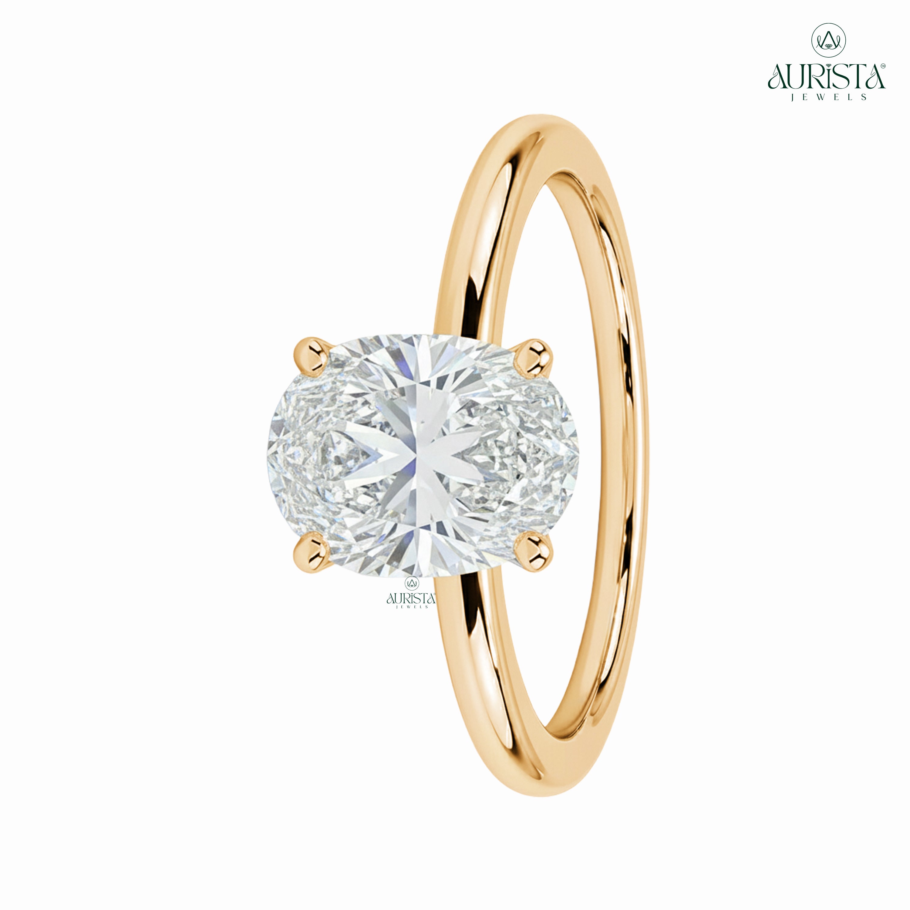 Timeless Promise – Gold Ring with Oval Diamond