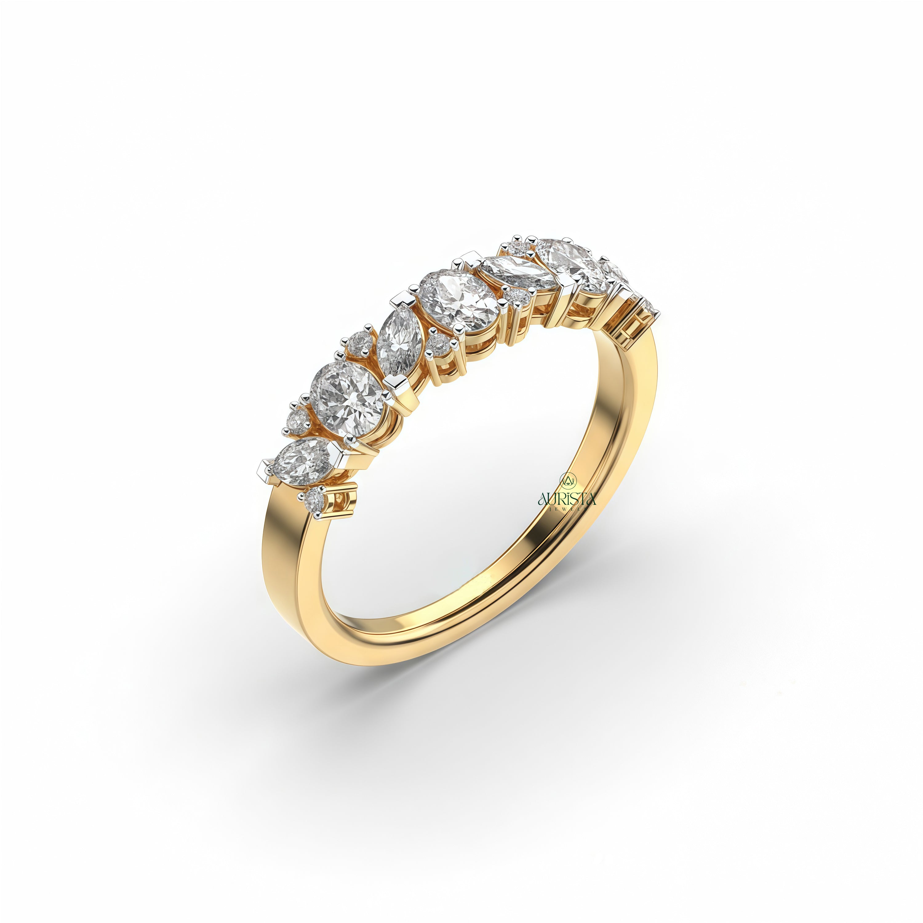 Shine of Promise – Yellow Gold Ring with Round Diamond