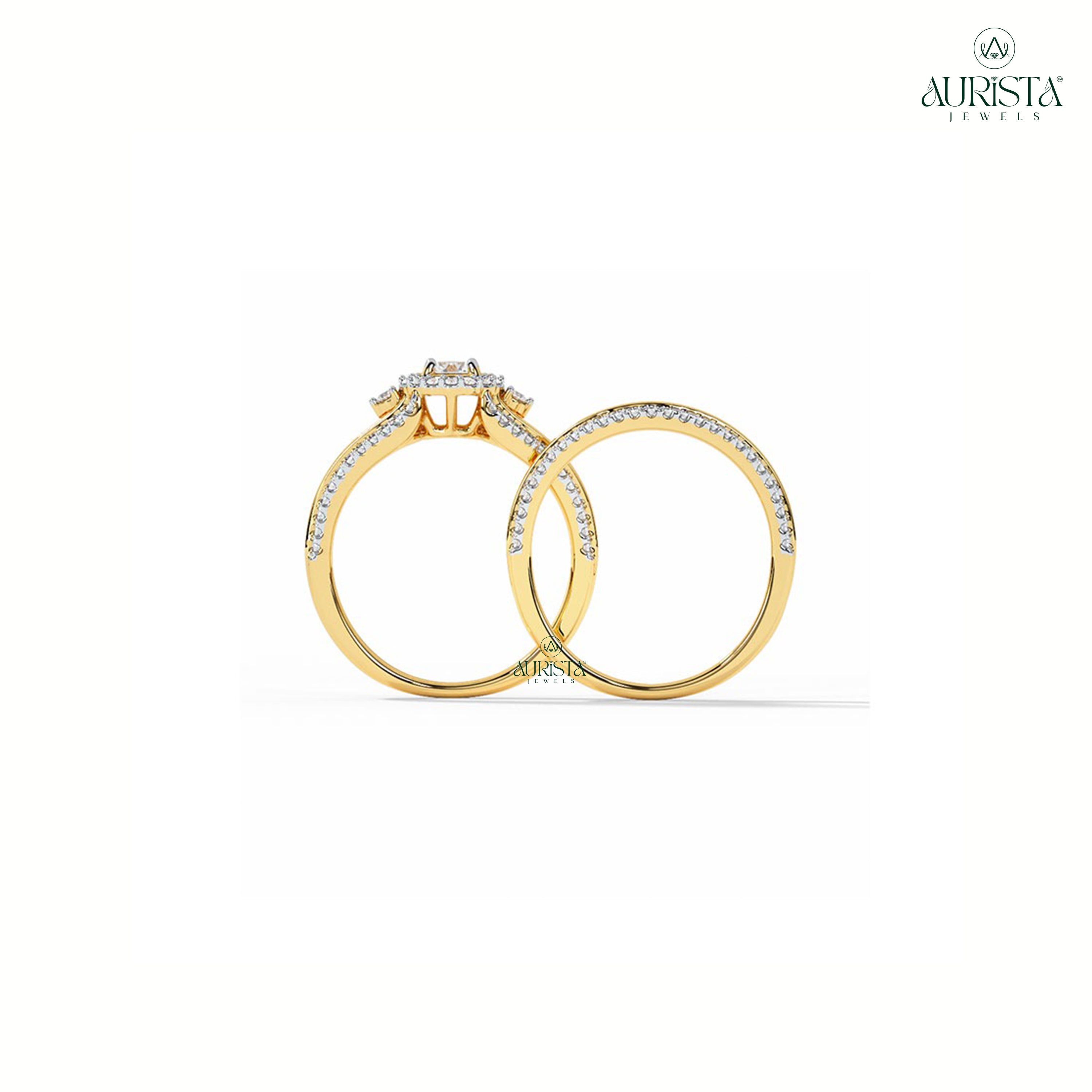 Infinite Grace – Yellow Gold Ring with Round Diamond