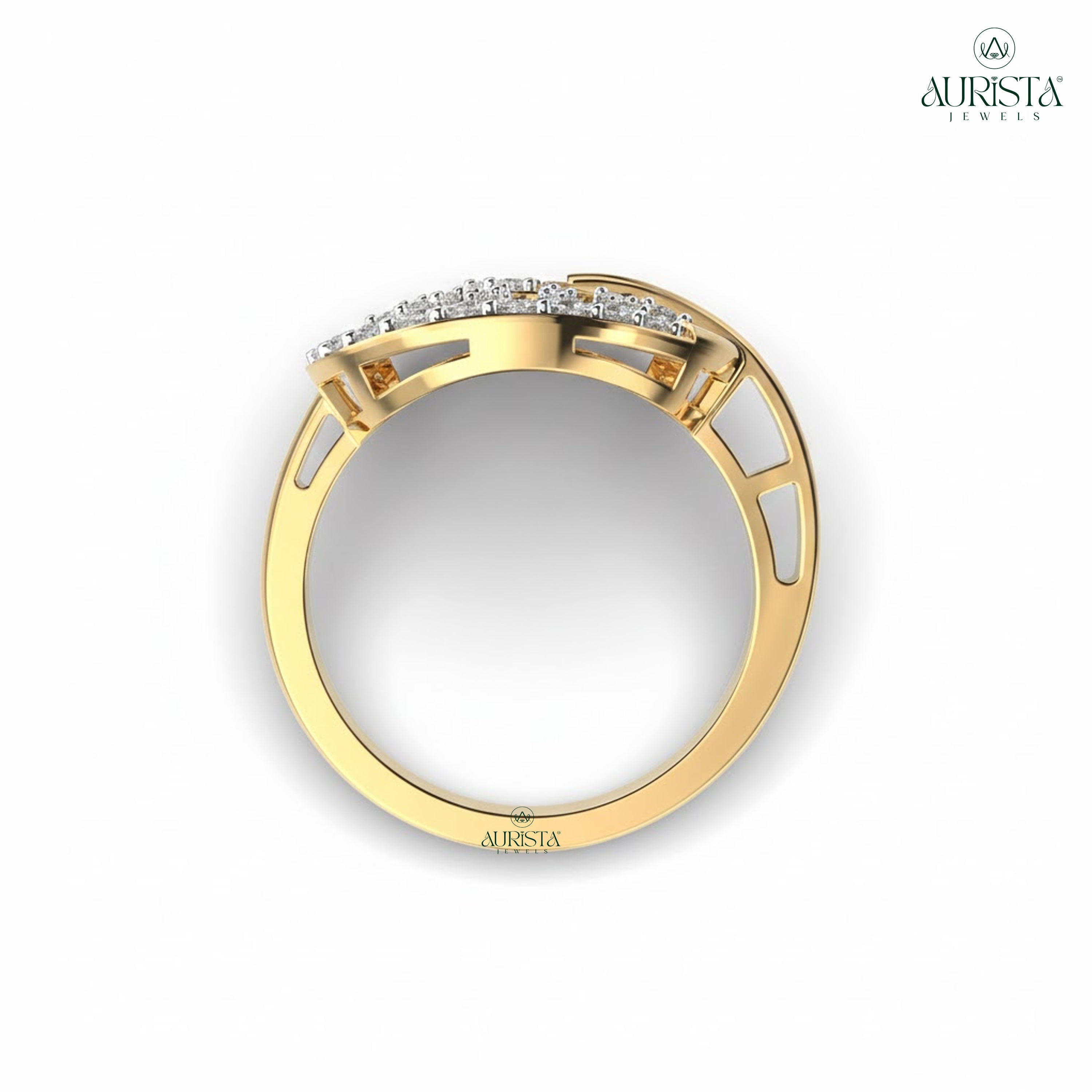 Shine Forever – Yellow Gold Ring with Round Diamond