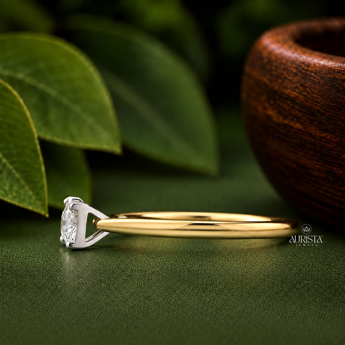 Heart Shape,Pear Diamond Lab Grown Diamond Ring, Unique Two Stone, Romantic Love Ring