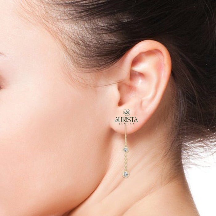 Sparkle Earrings with Premium Diamond