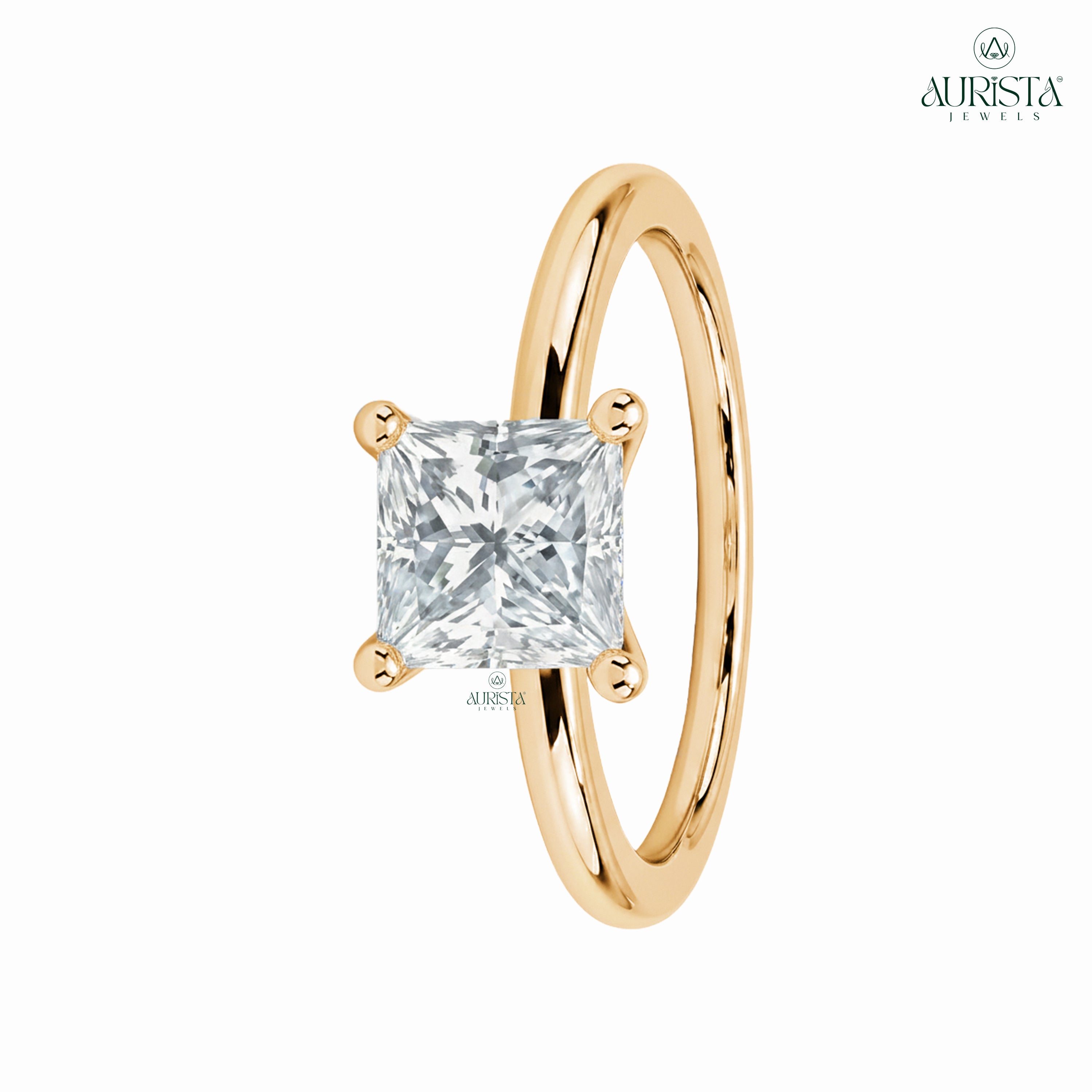 Forever Yours – Gold Ring with Princess Diamond