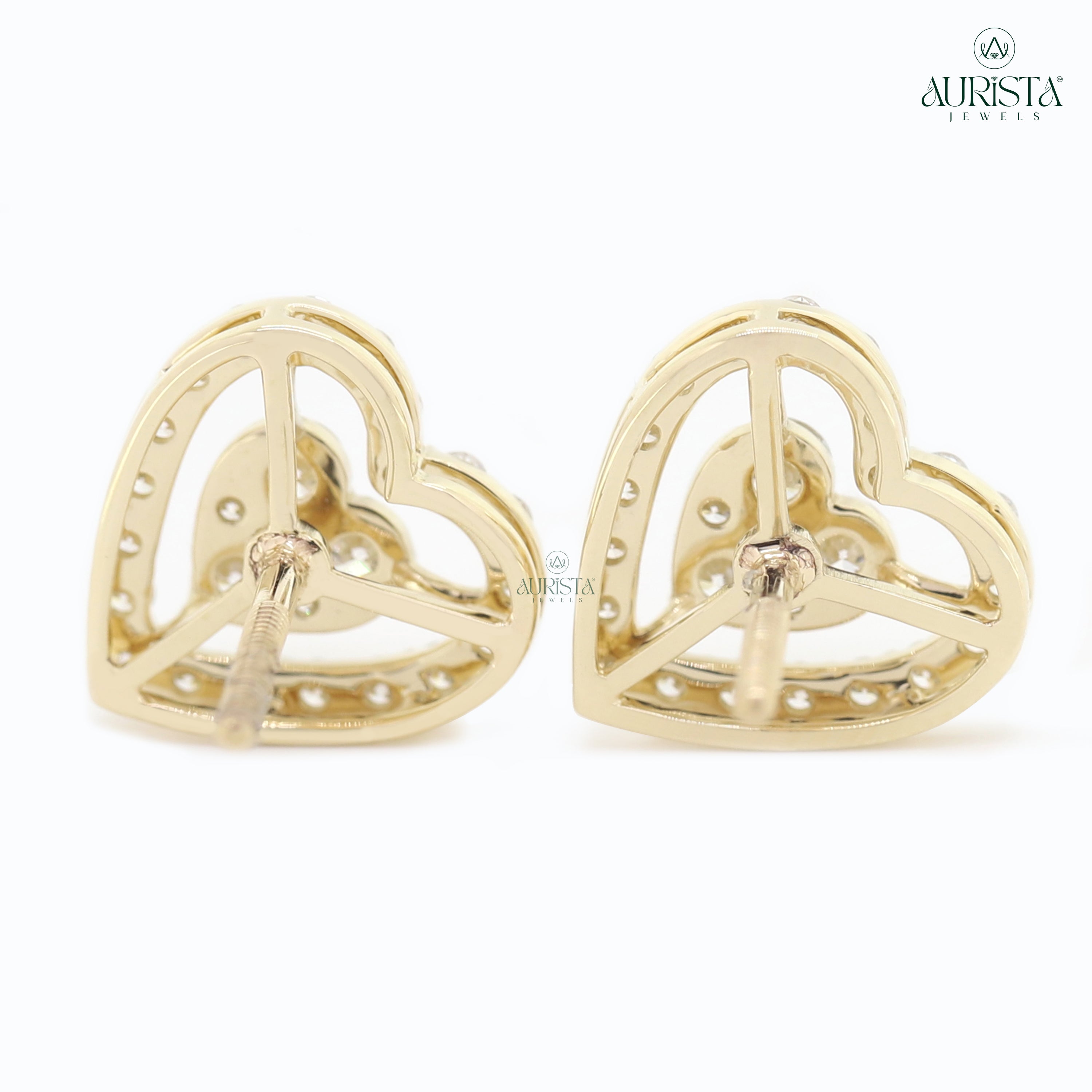 Spark of Grace – White Diamond Earrings