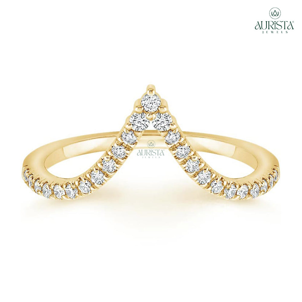 Forever Yours – Yellow Gold Ring with Round Diamond