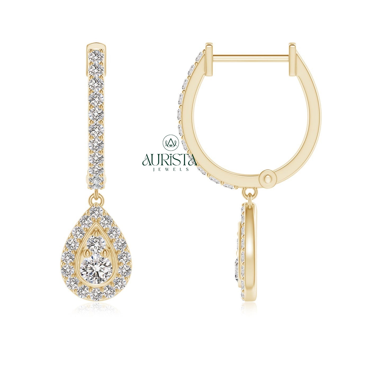 Rich Earrings with Fine Diamond