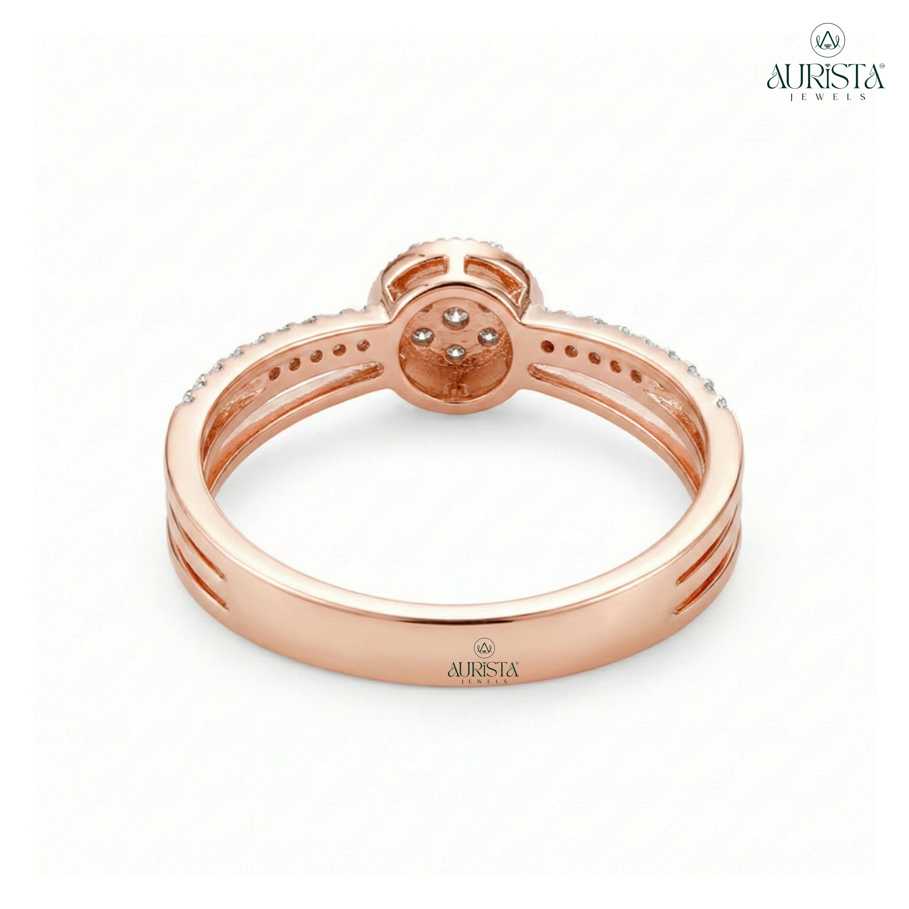 Gift of Eternity – Rose Gold Band with Round Diamond