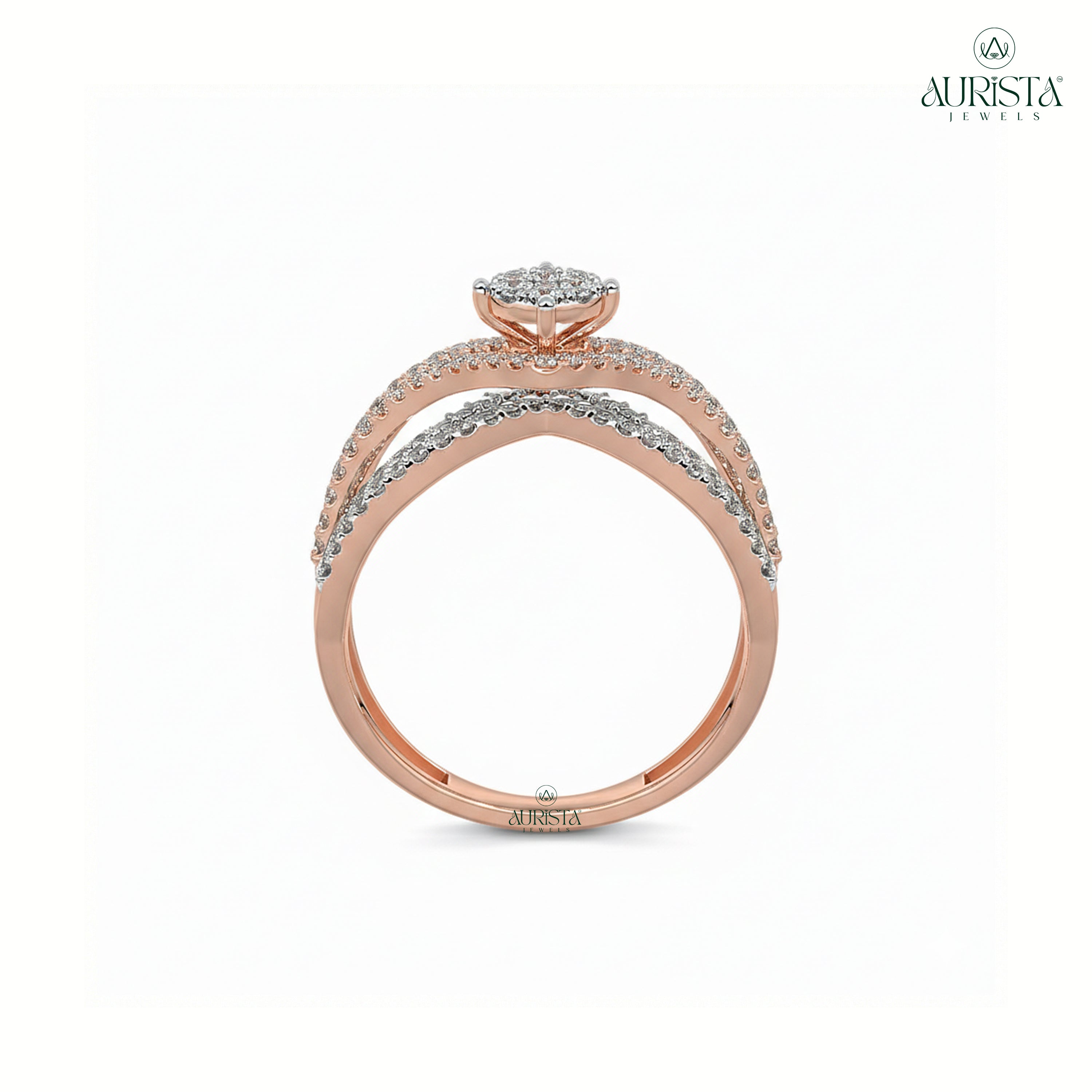 Promise of Light – Rose gold Ring with Round Diamond