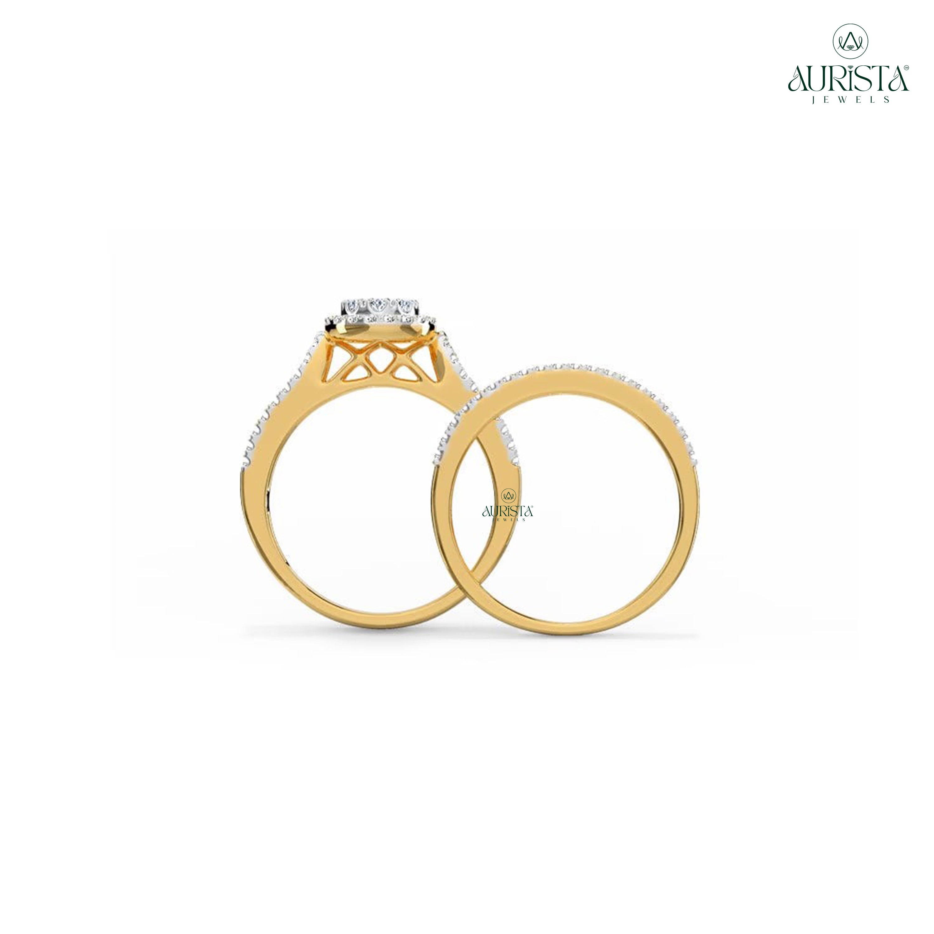 Grace in Light – Yellow Gold Ring with Round Diamond