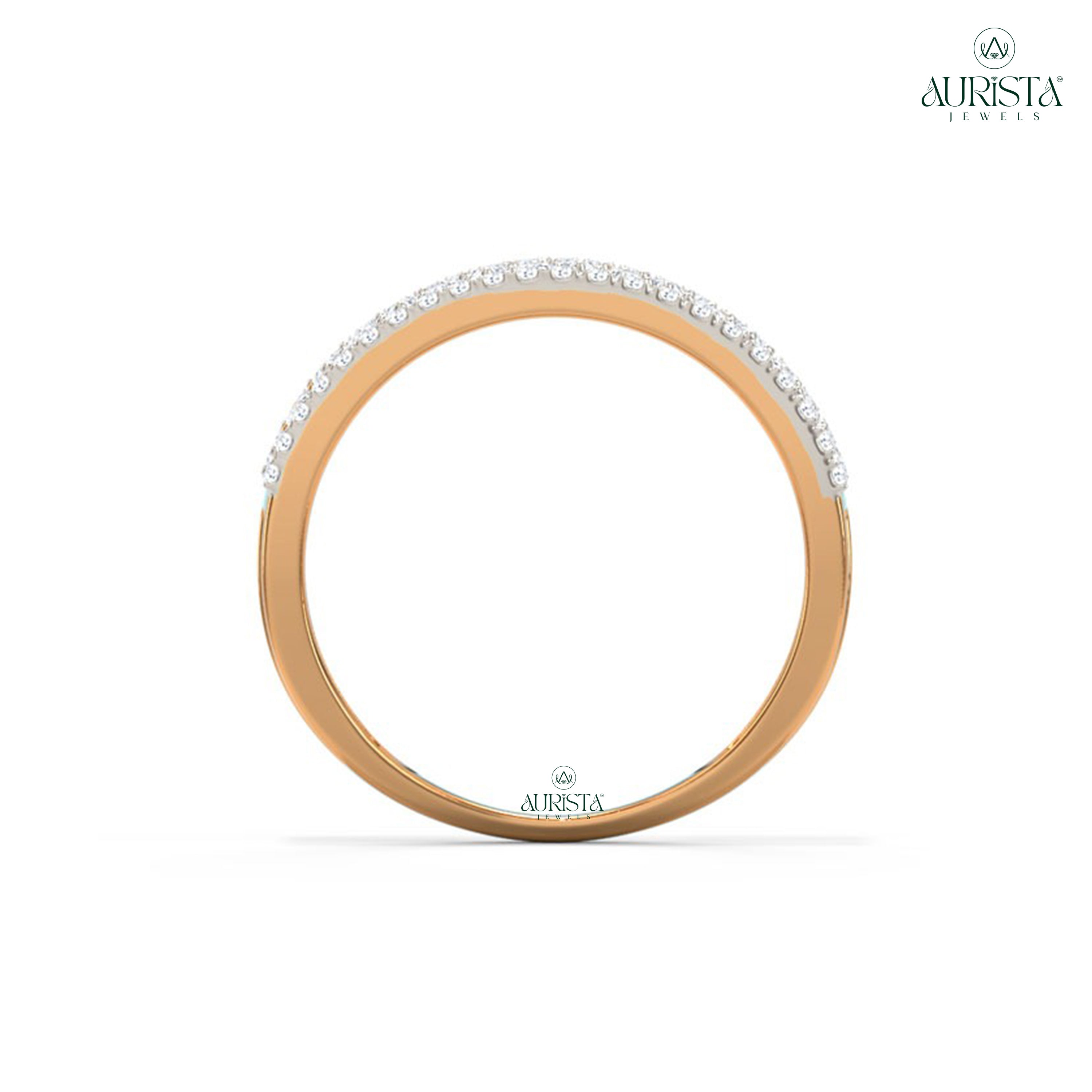 Bond of Light – Yellow Gold Ring with Round Diamond