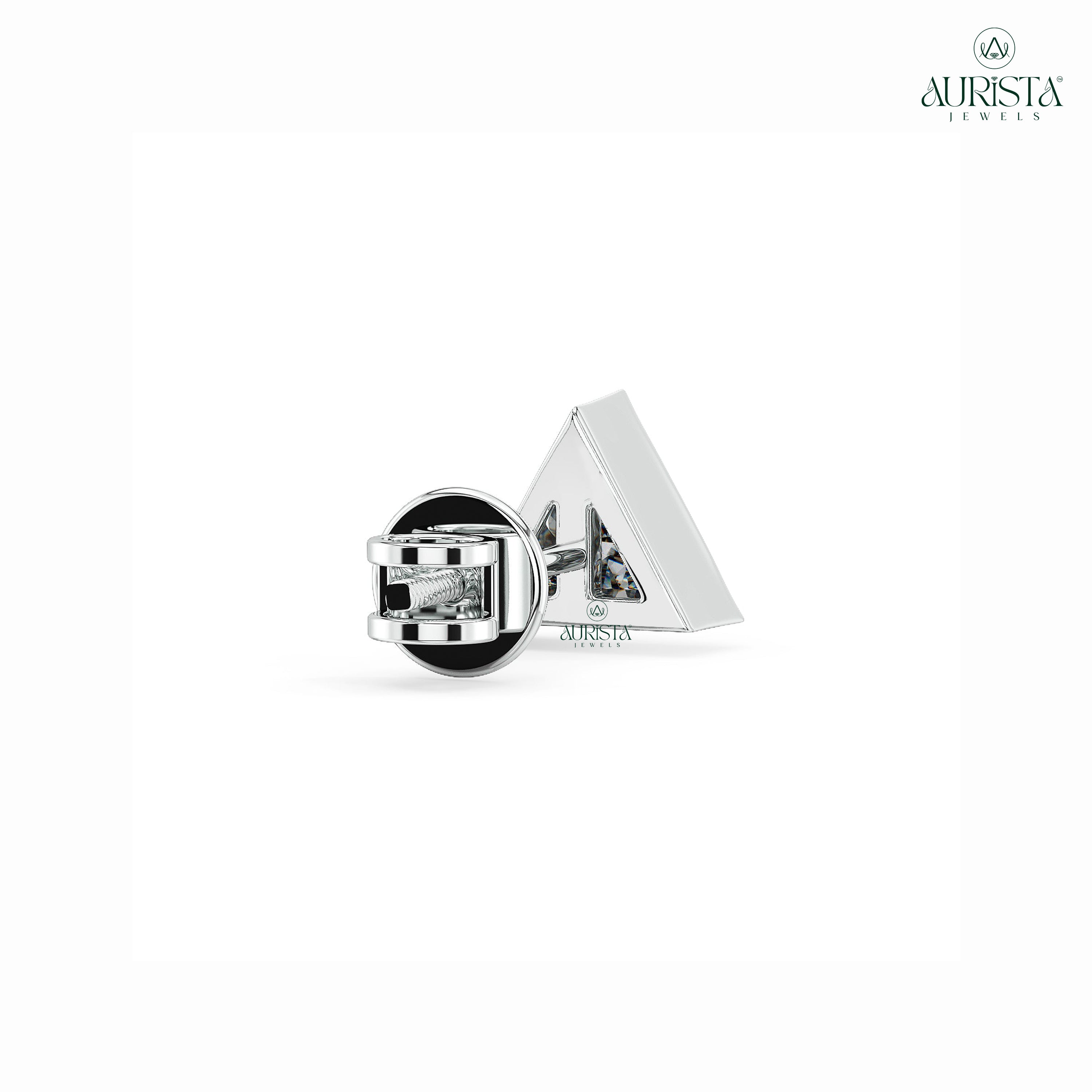 Polished Diamond Studs for Men