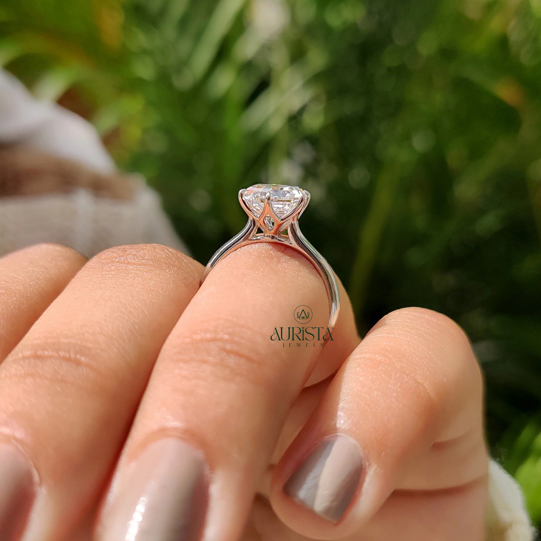 Rare Beauty Hexagon Solitaire Ring