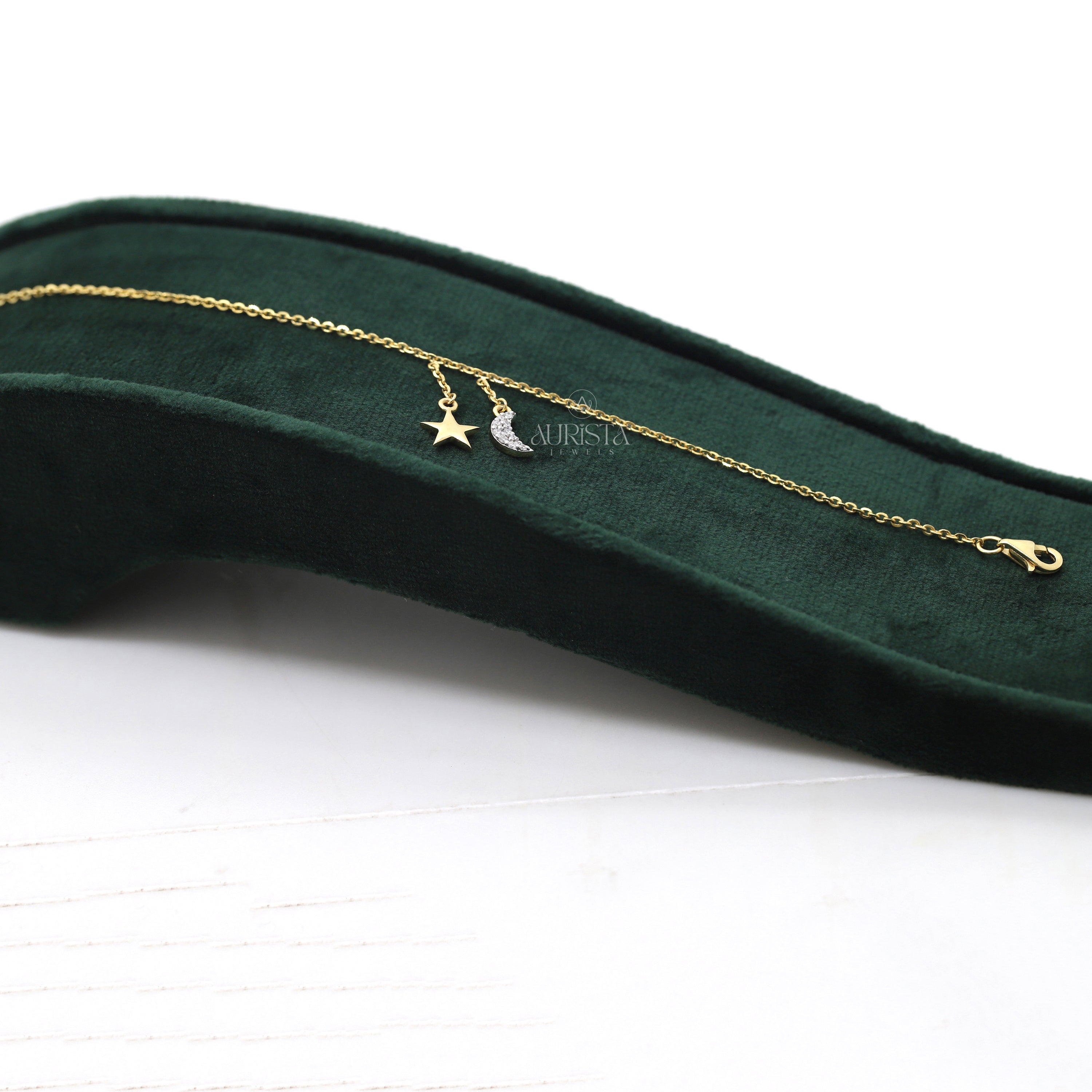 Gift of Forever – Yellow Gold with Moonlight Chain Bracelet