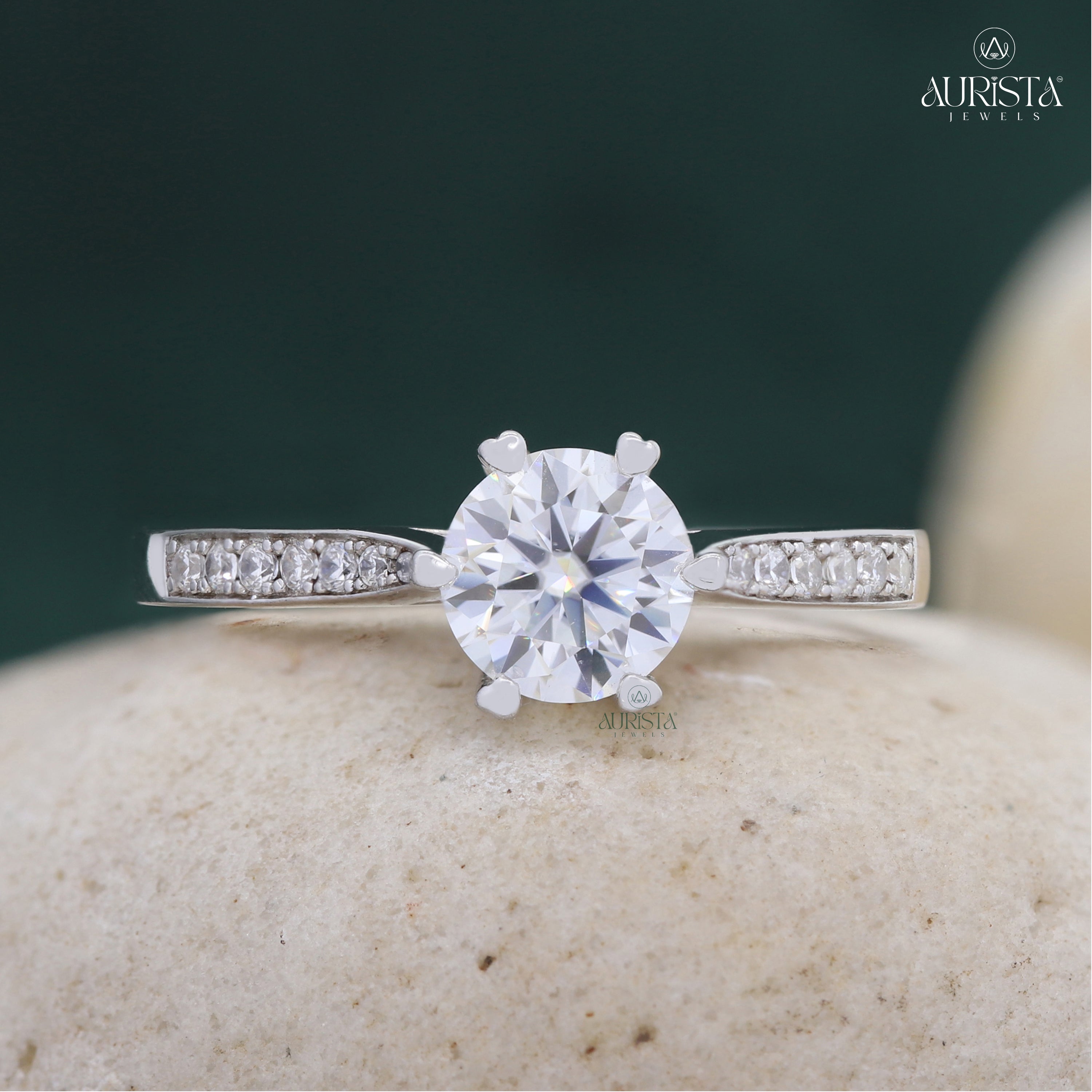 Your Love, Your Style – Custom Round White Diamond Ring