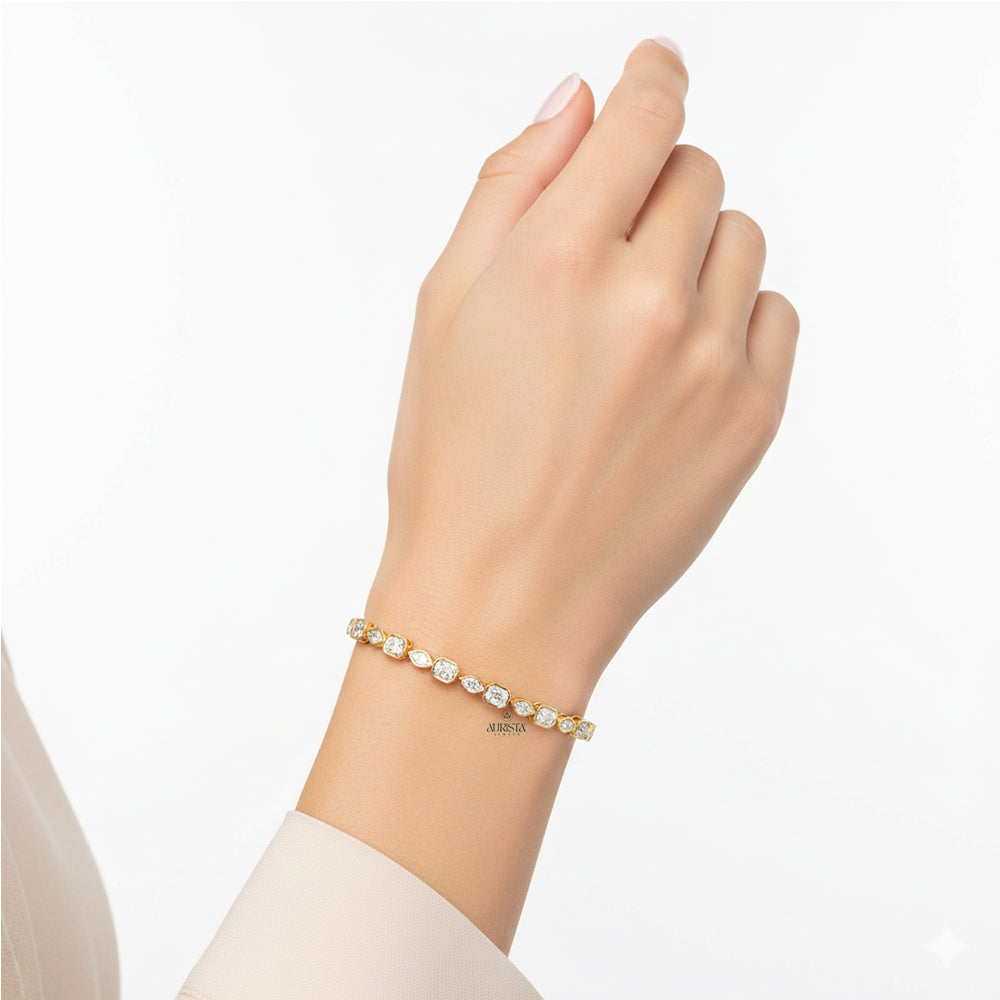 Infinite Vow – Yellow Gold Diamond Bracelet