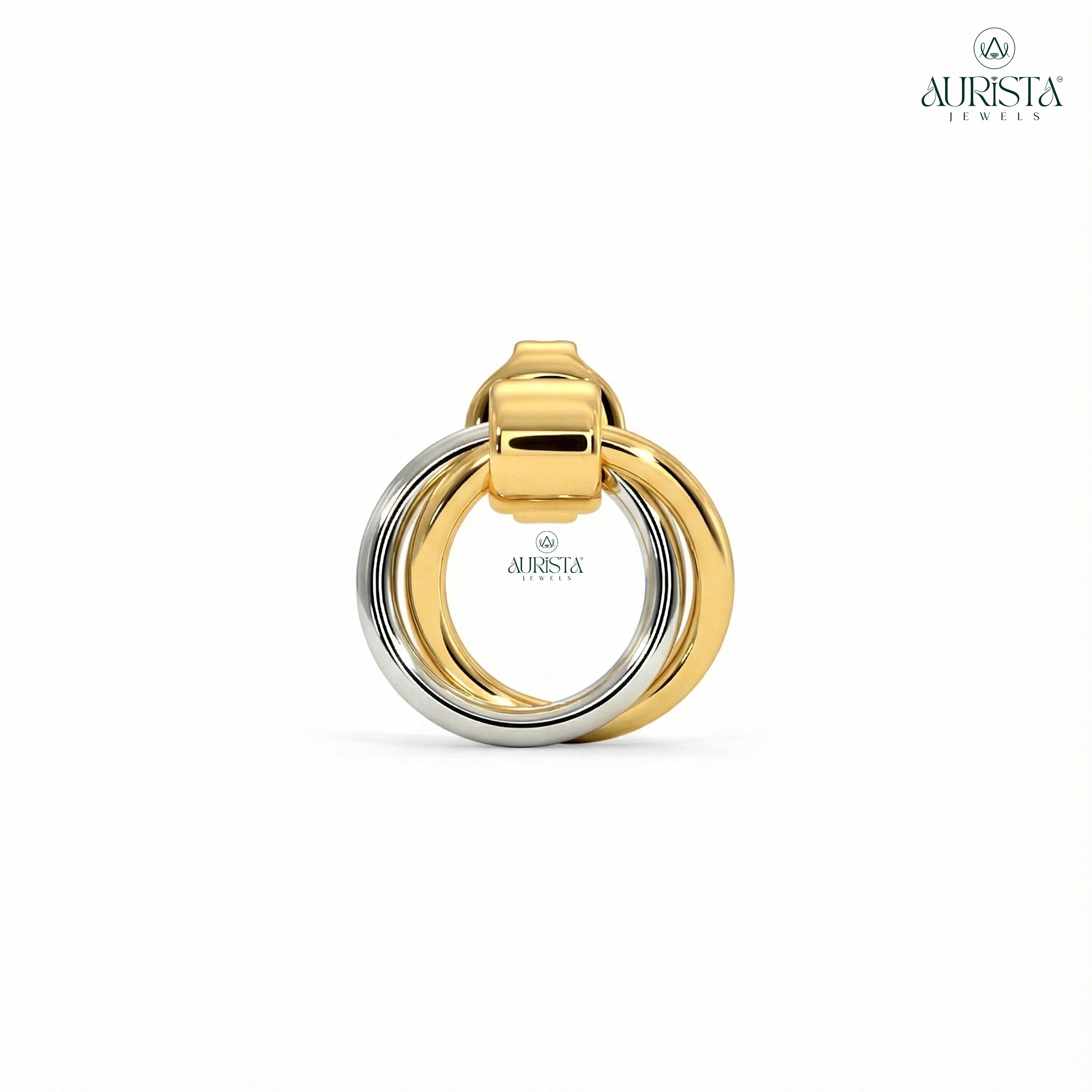 Radiant Charm – White Diamond Earrings