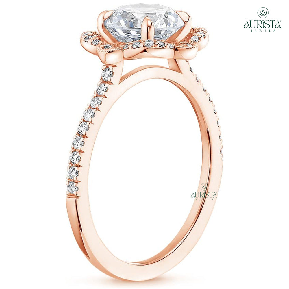 Gift of Eternity Yellow Gold Ring with Asscher Diamond
