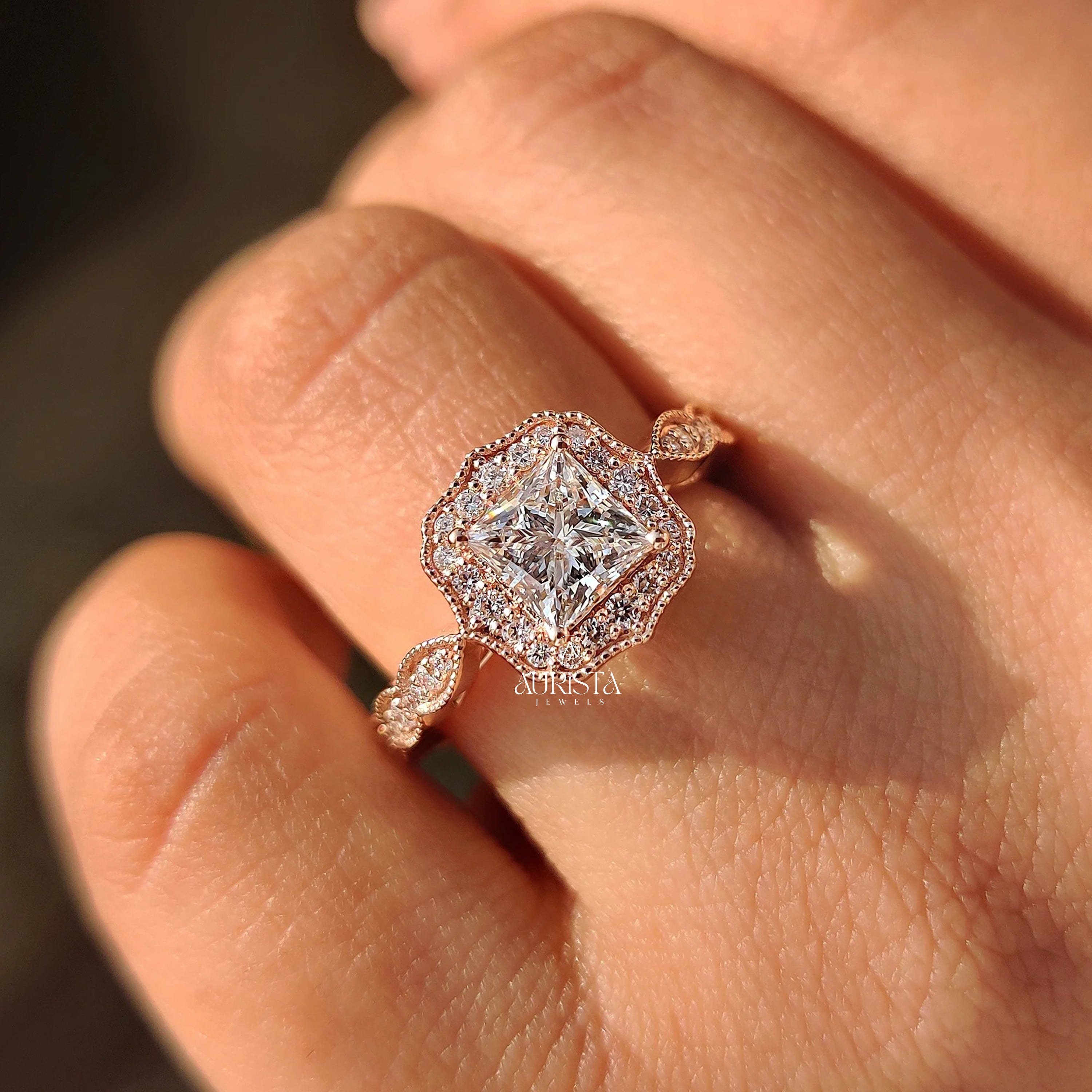Princess Cut Diamond Vintage Masterpiece Ring