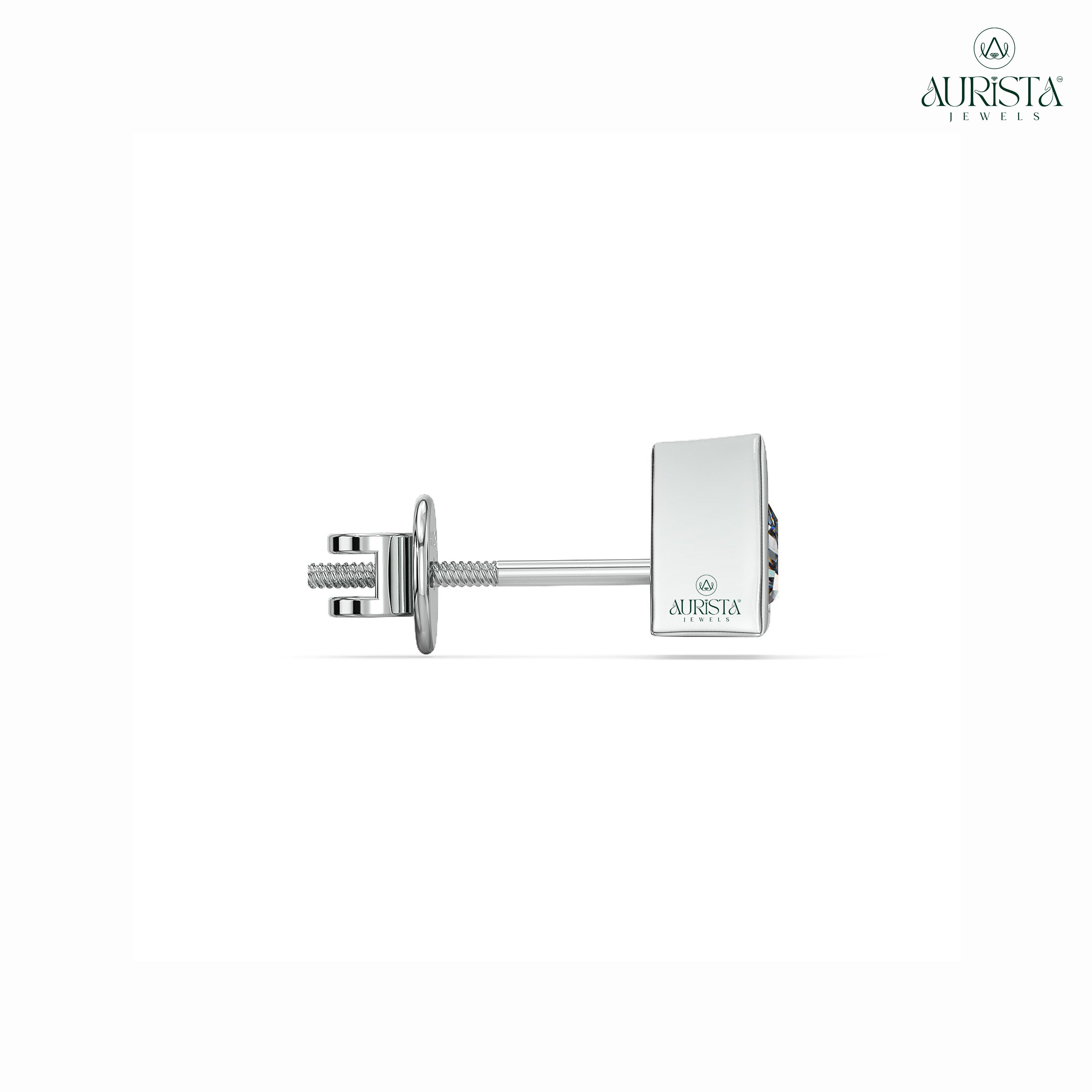 Polished Diamond Studs for Men