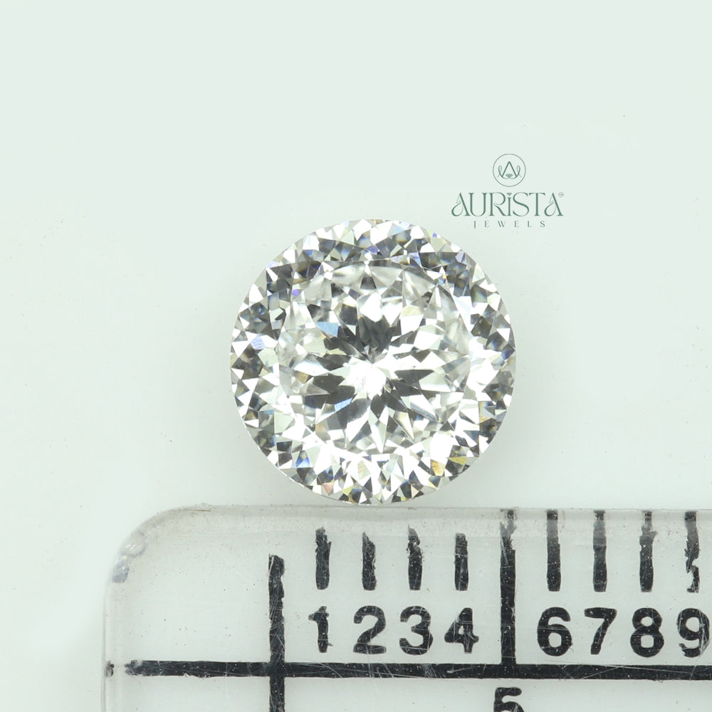 1.00 CT Round Portuguese Shape Lab Diamond for Jewelry
