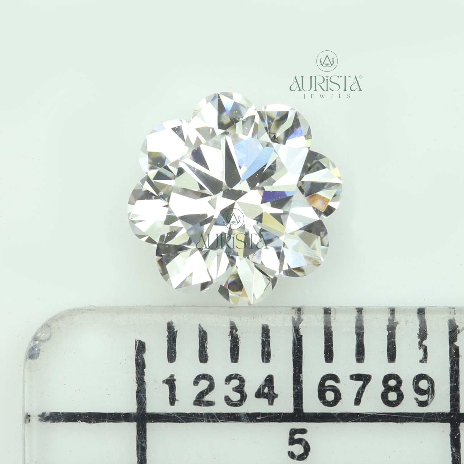 1.25 CT Flower Shape Lab Diamond for Jewelry