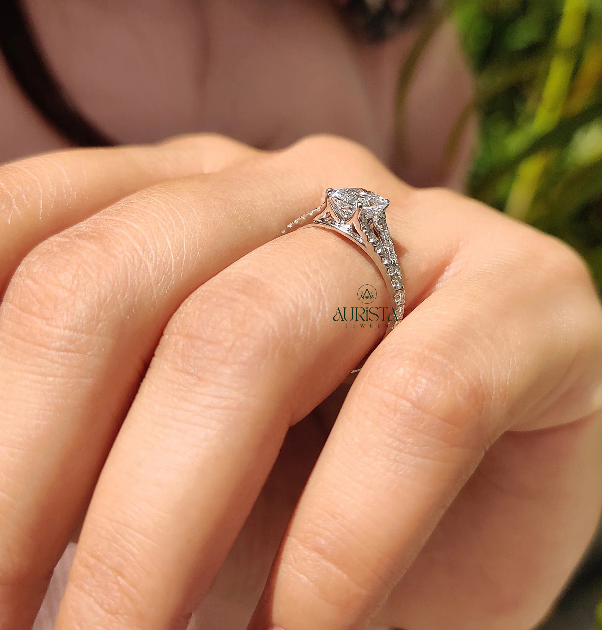 Pave Charm – Designer Ring with Dazzling Sparkle
