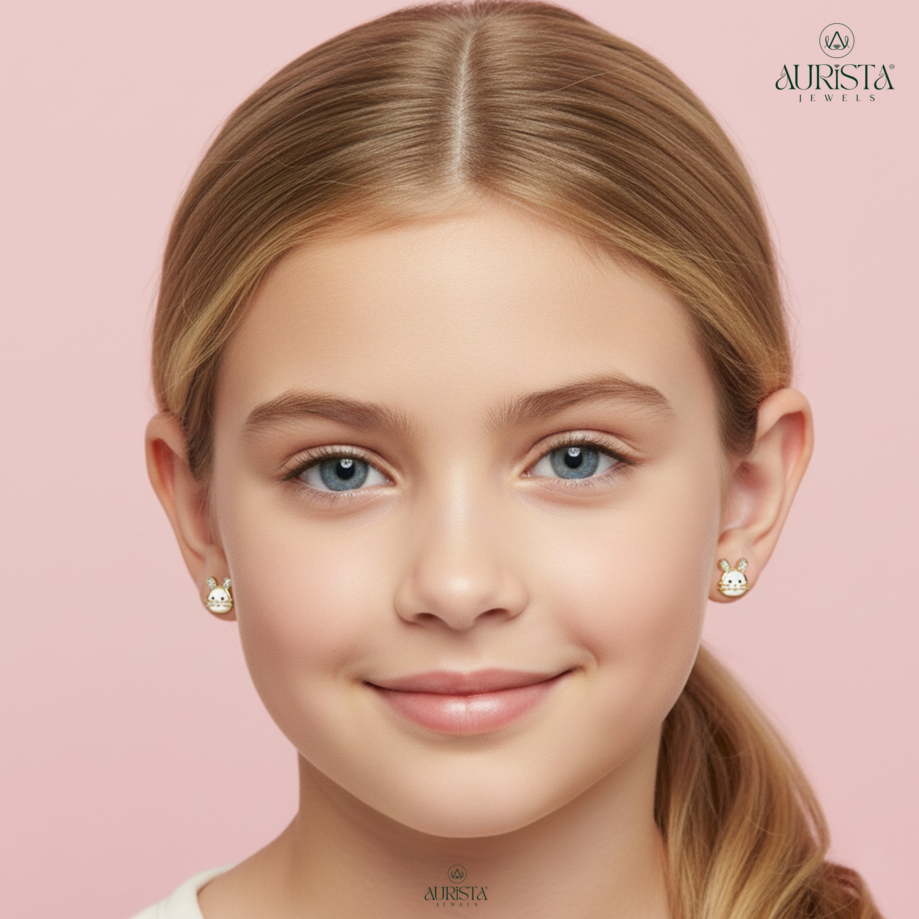 Shimmering Elegance – White Diamond Earrings