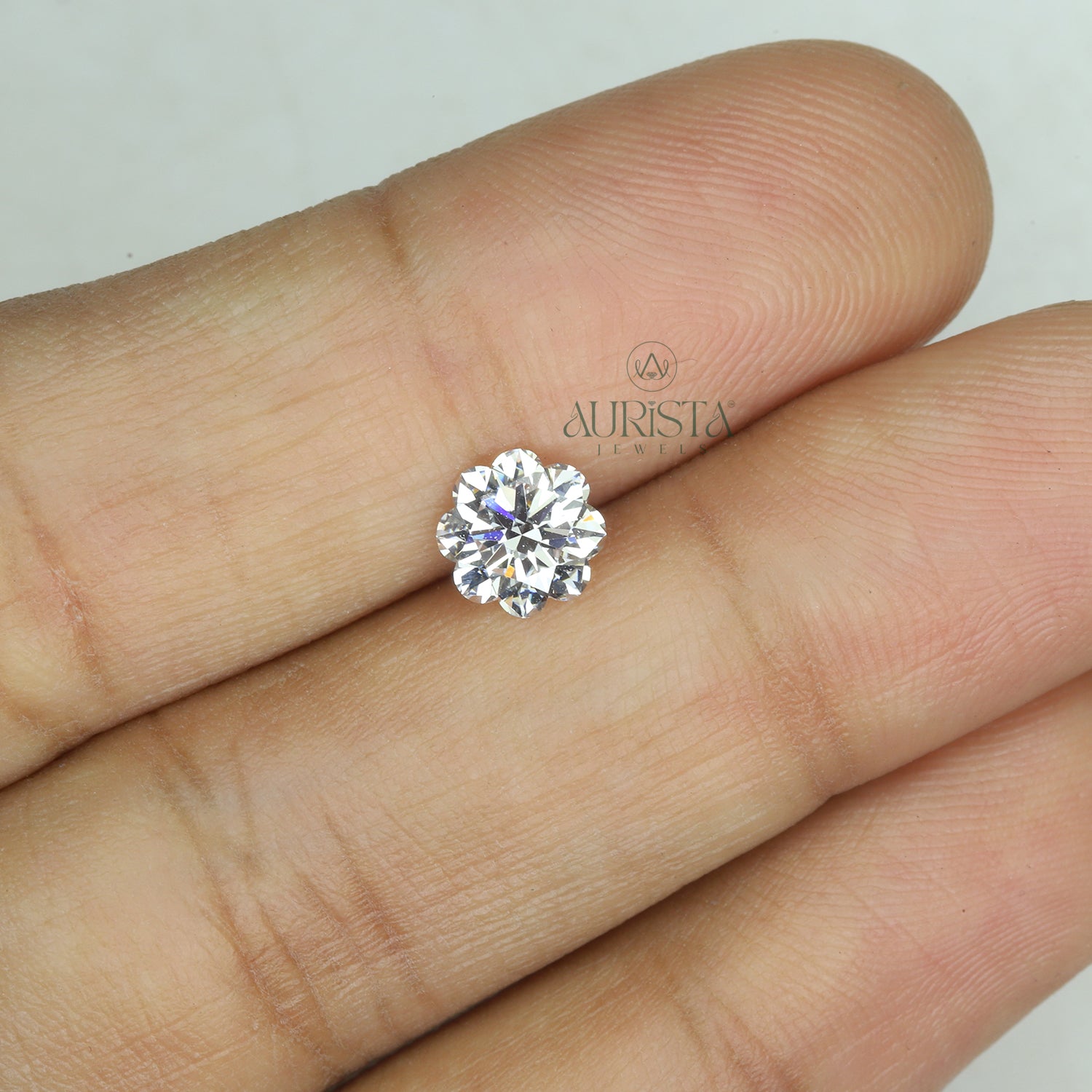 1.25 CT Flower Shape Lab Diamond for Jewelry