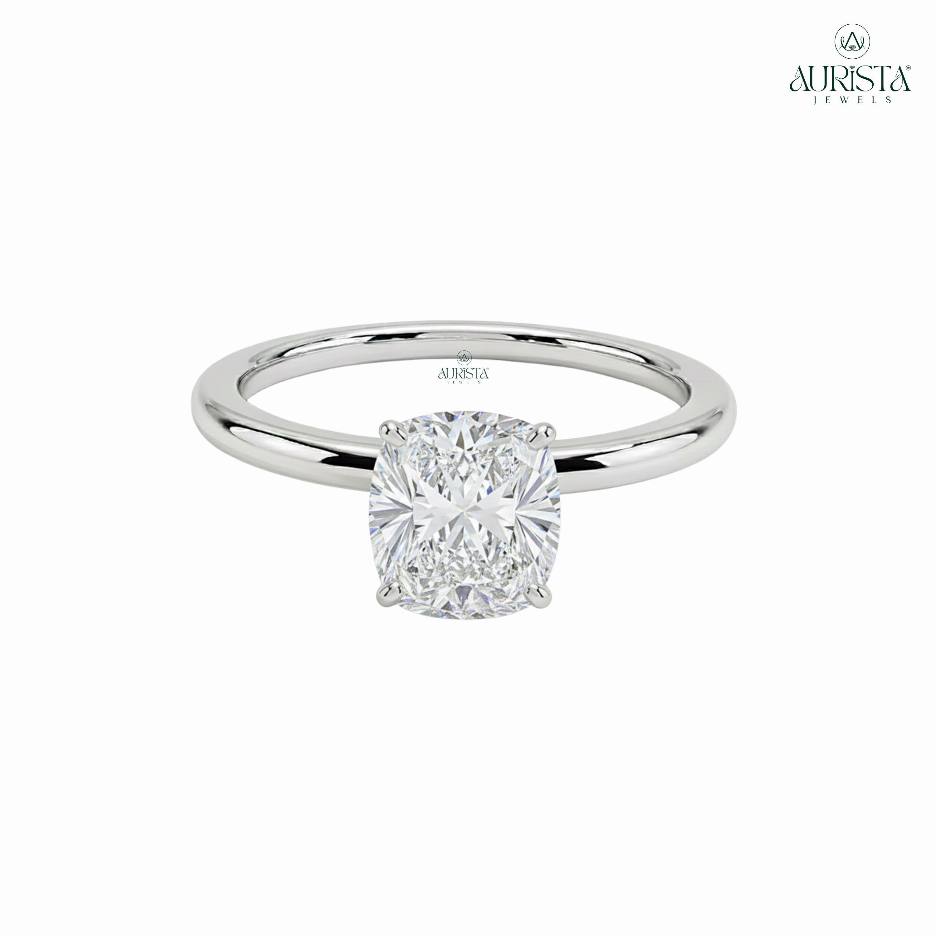 Promise Eternal – Rose Gold Ring with Cushion Diamond