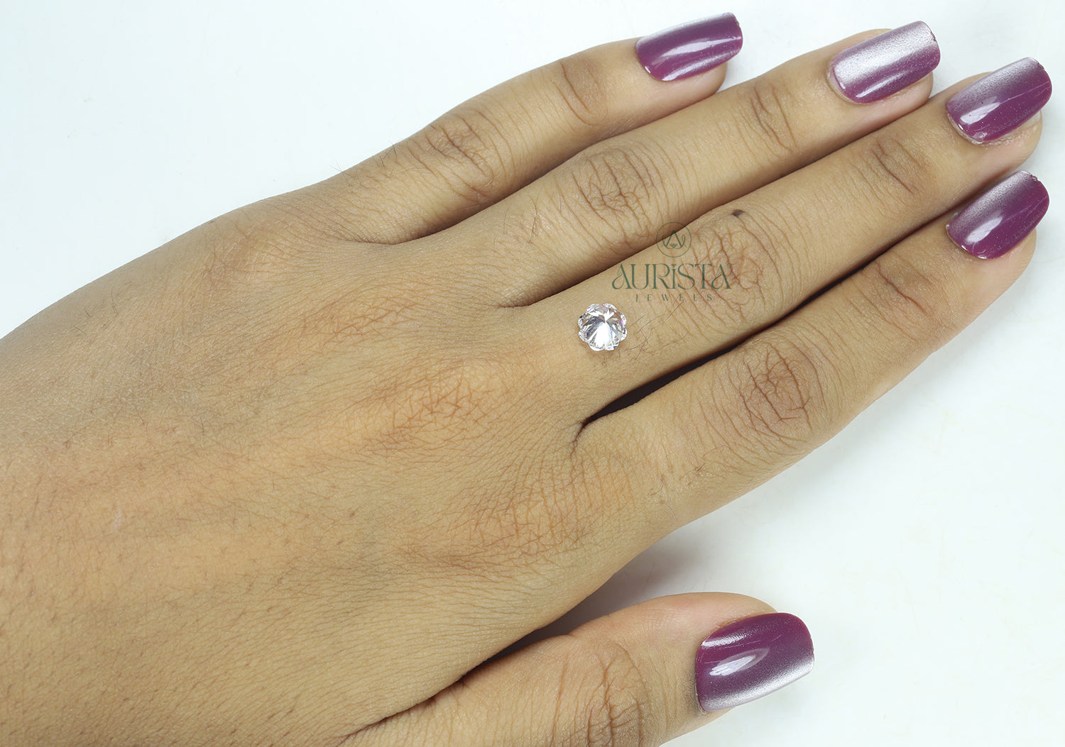 1.25 CT Flower Shape Lab Diamond for Jewelry