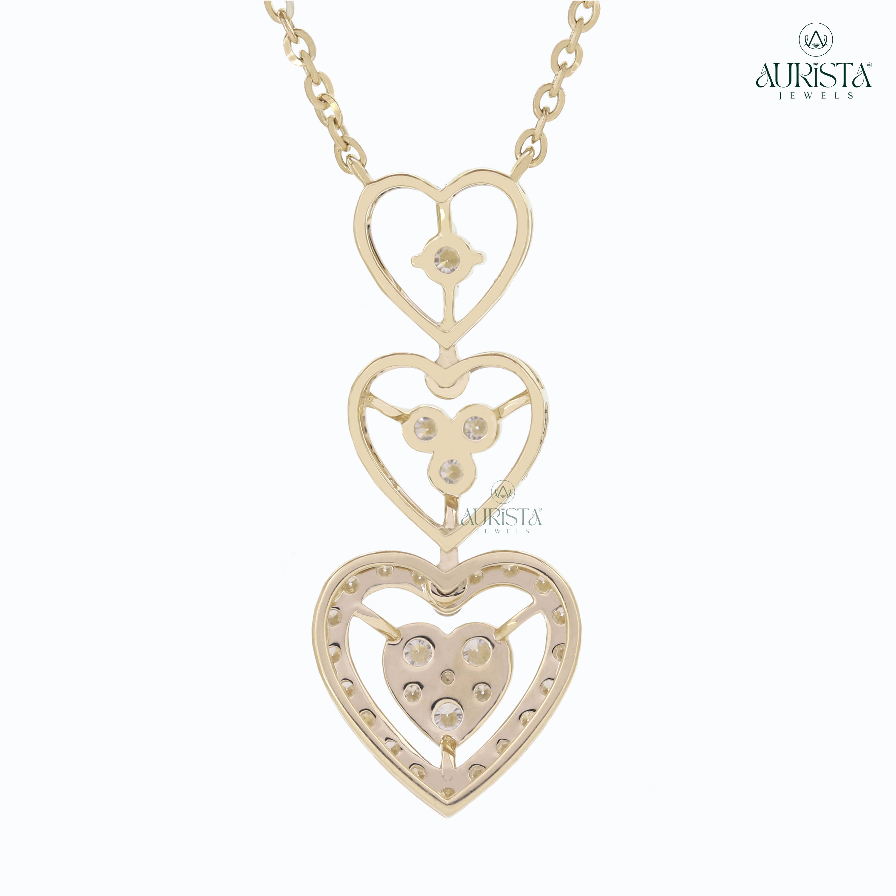 Circle of Us Solitaire Diamond Pendant in Yellow Gold