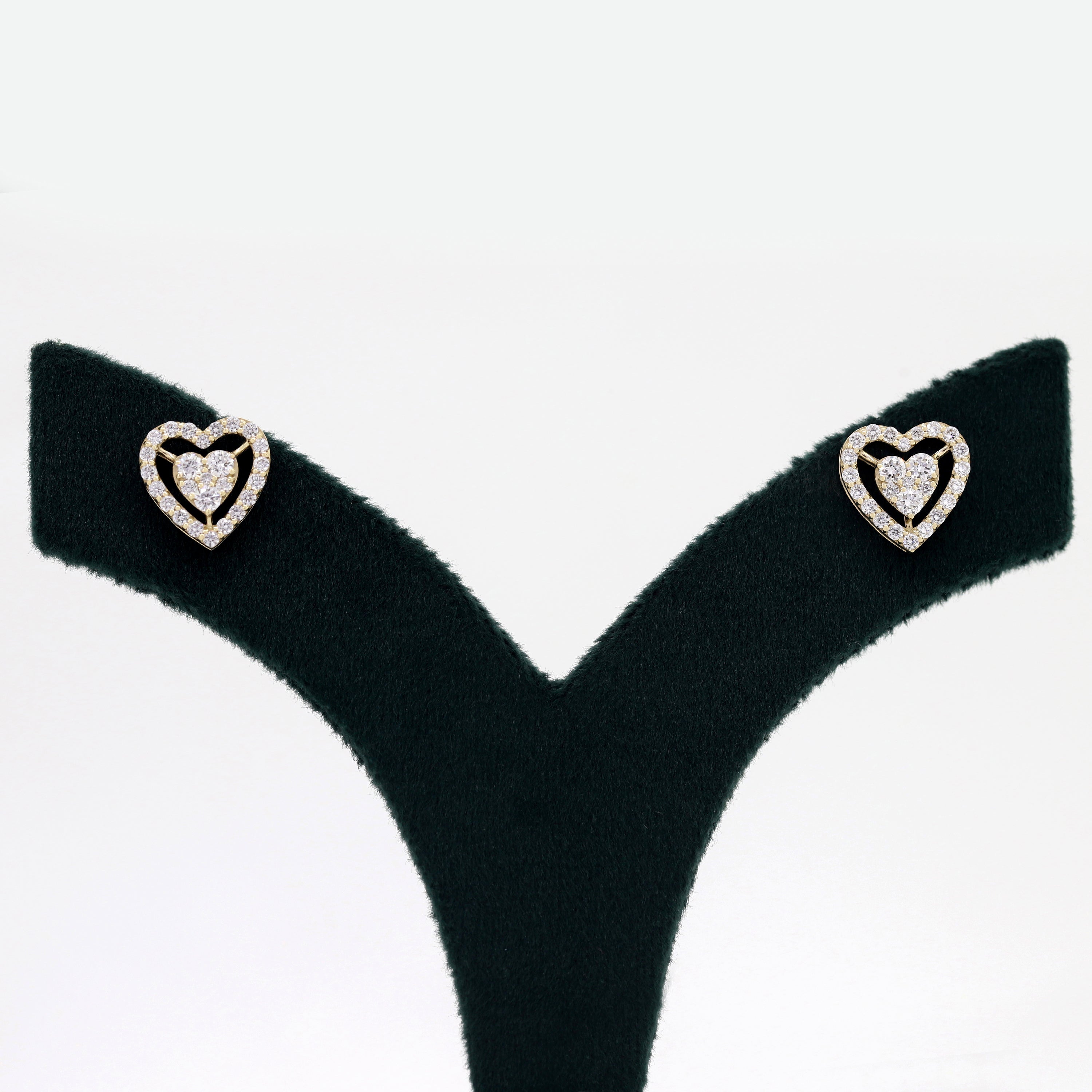 Spark of Grace – White Diamond Earrings