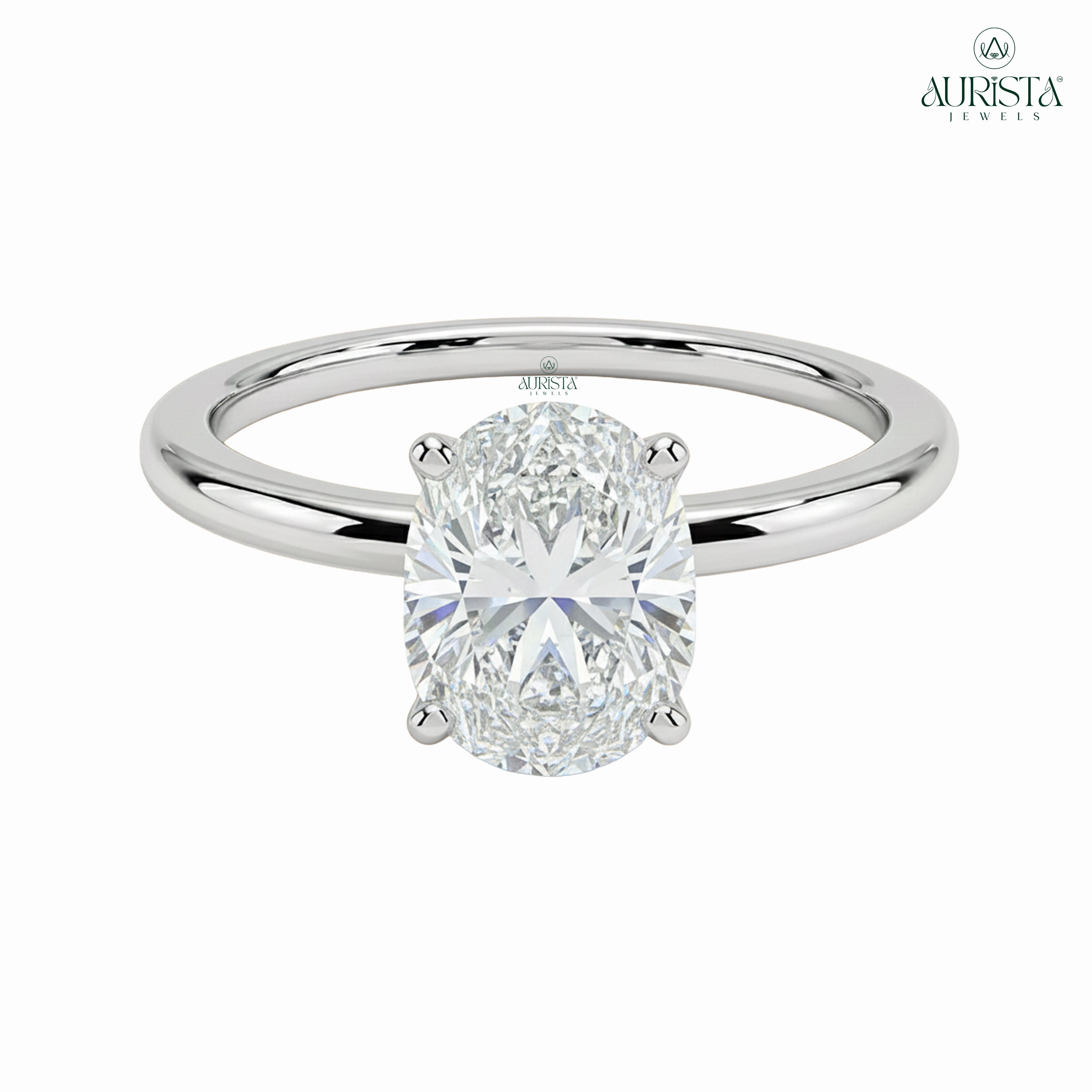 Timeless Promise – Gold Ring with Oval Diamond