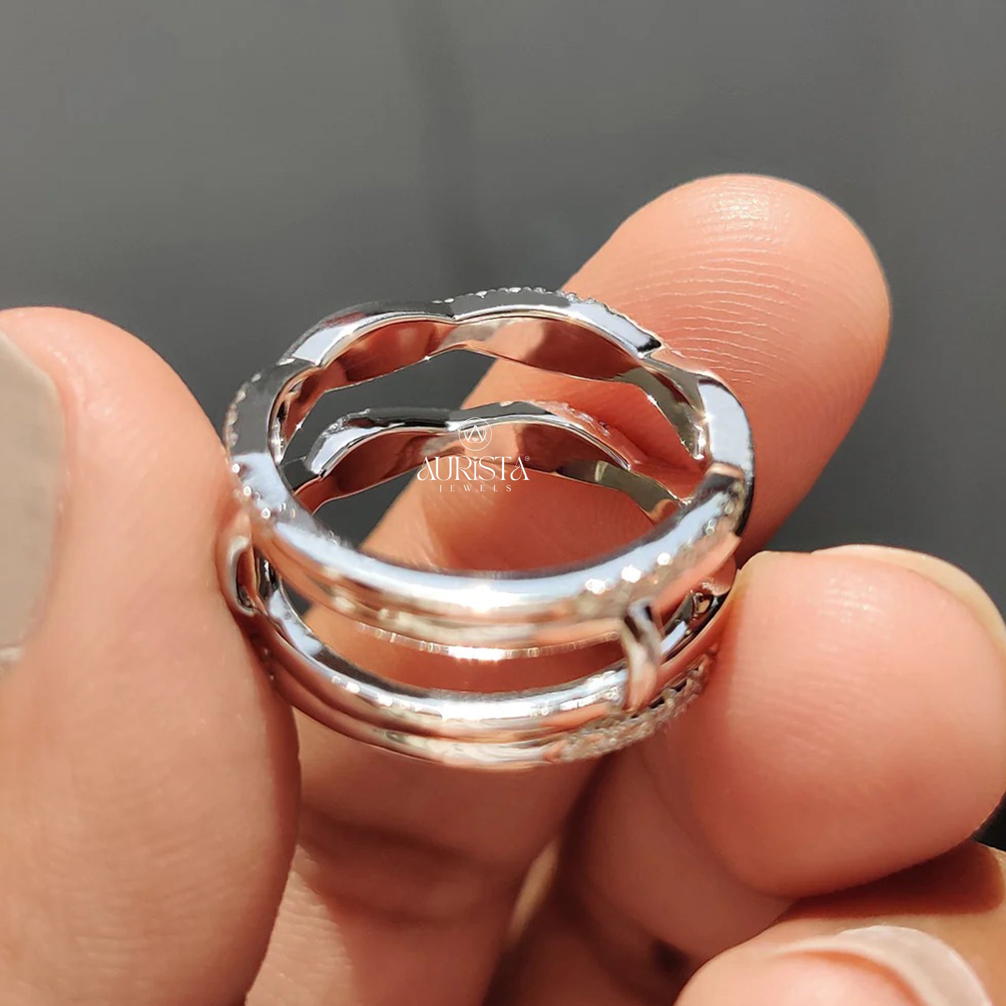 Twisted Diamond Elegance Diamond Ring