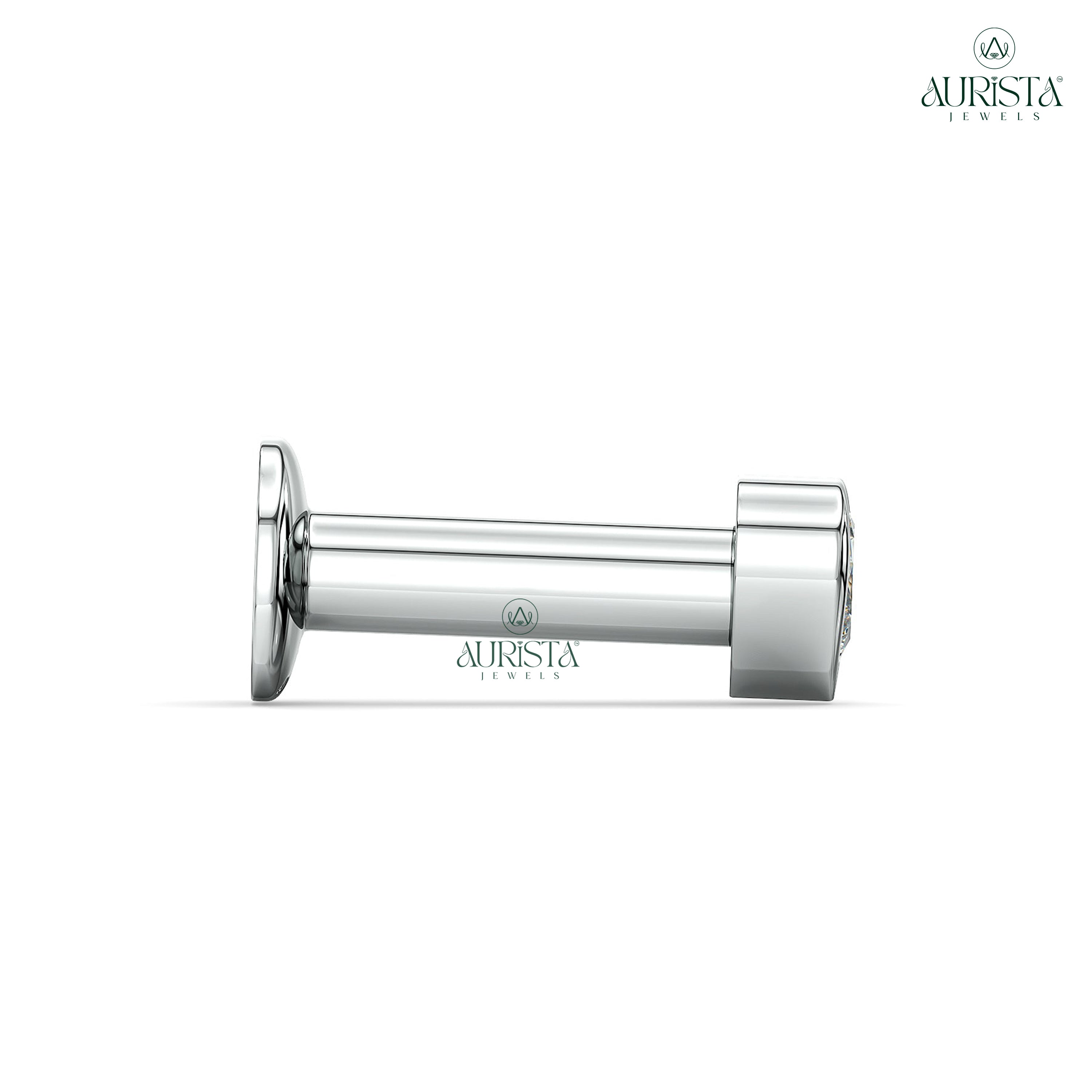 True Forever Round Diamond Nose Stud