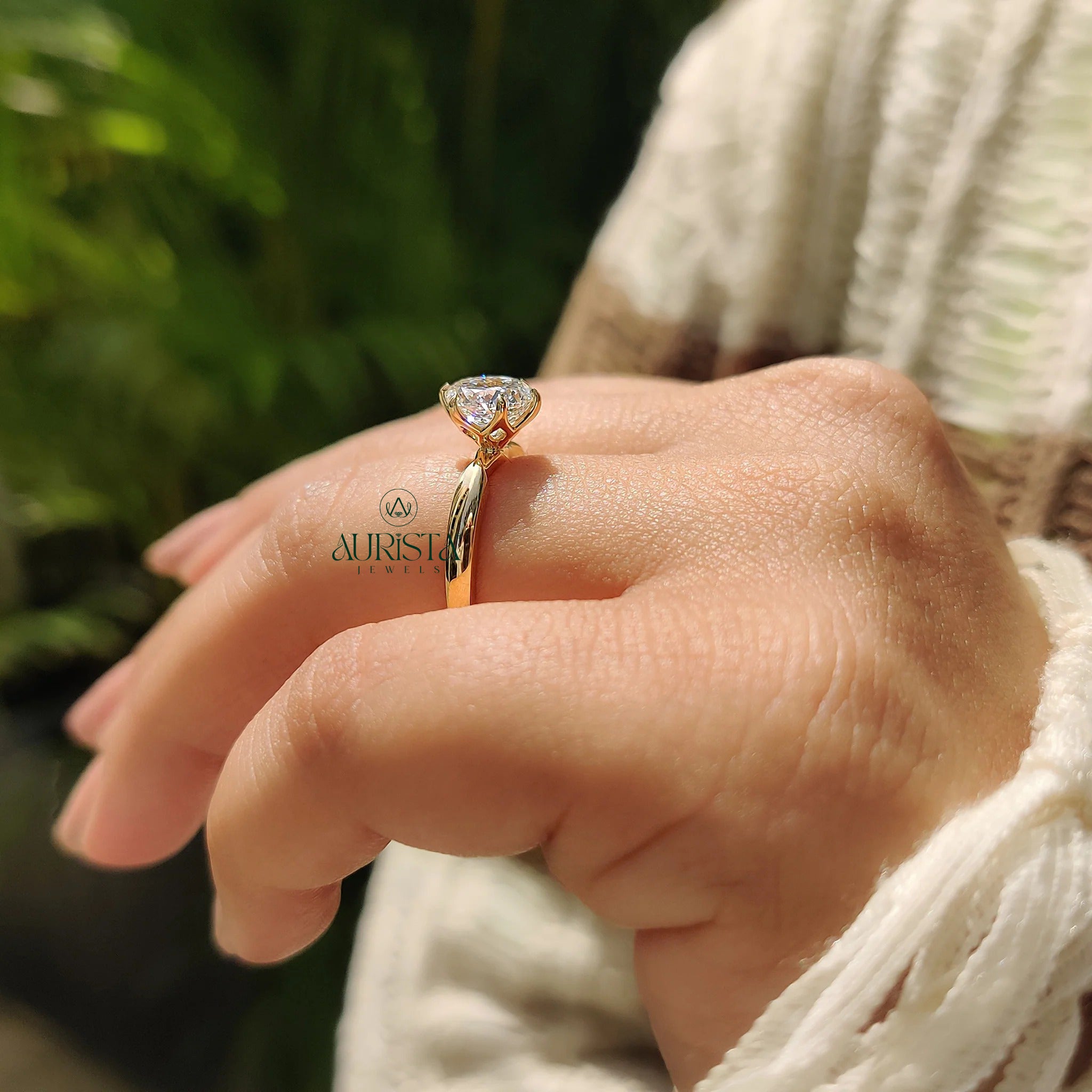 Timeless Solitaire Lab Grown Diamond Ring