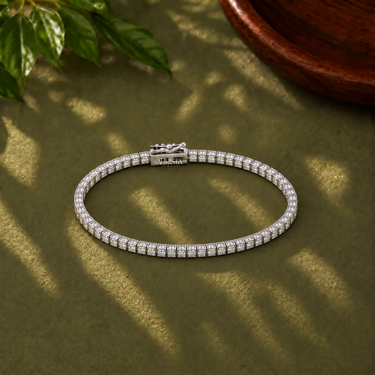 Classic Tennis Bracelet Lab Grown in Diamond Sparkling Line Chain Chic Jewelry